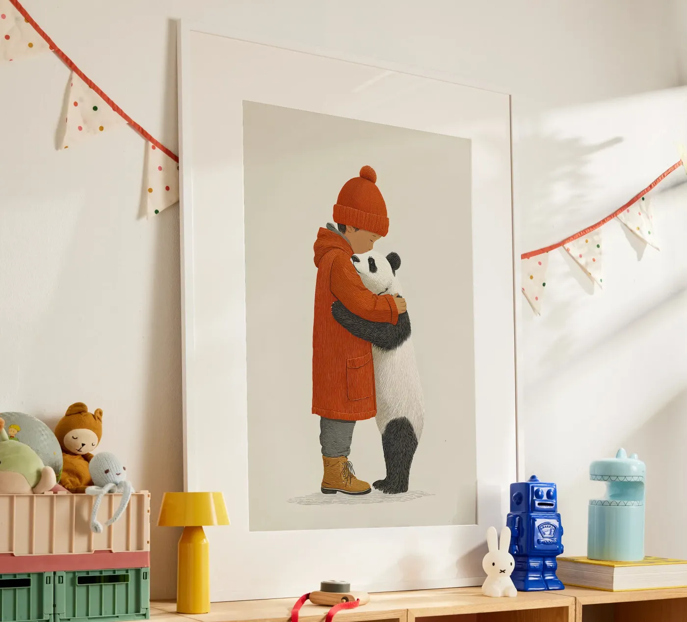 Ragazzo e panda poster da Fearless Friends