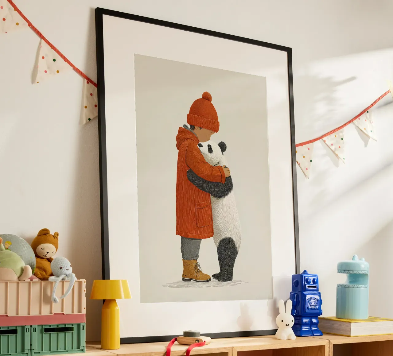 Ragazzo e panda poster da Fearless Friends