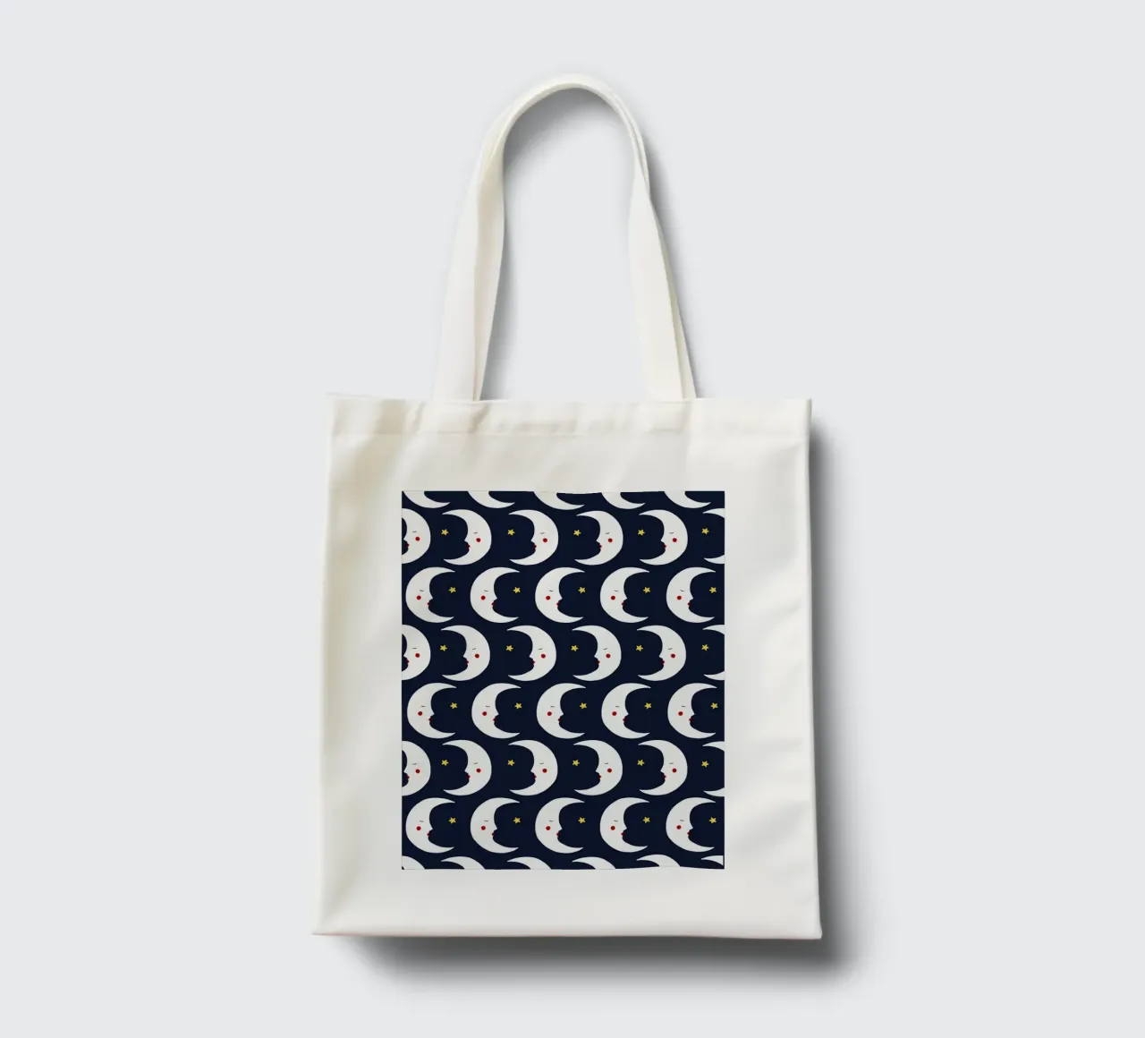 Moons pattern tote bag by Sophie Augustin Illustration