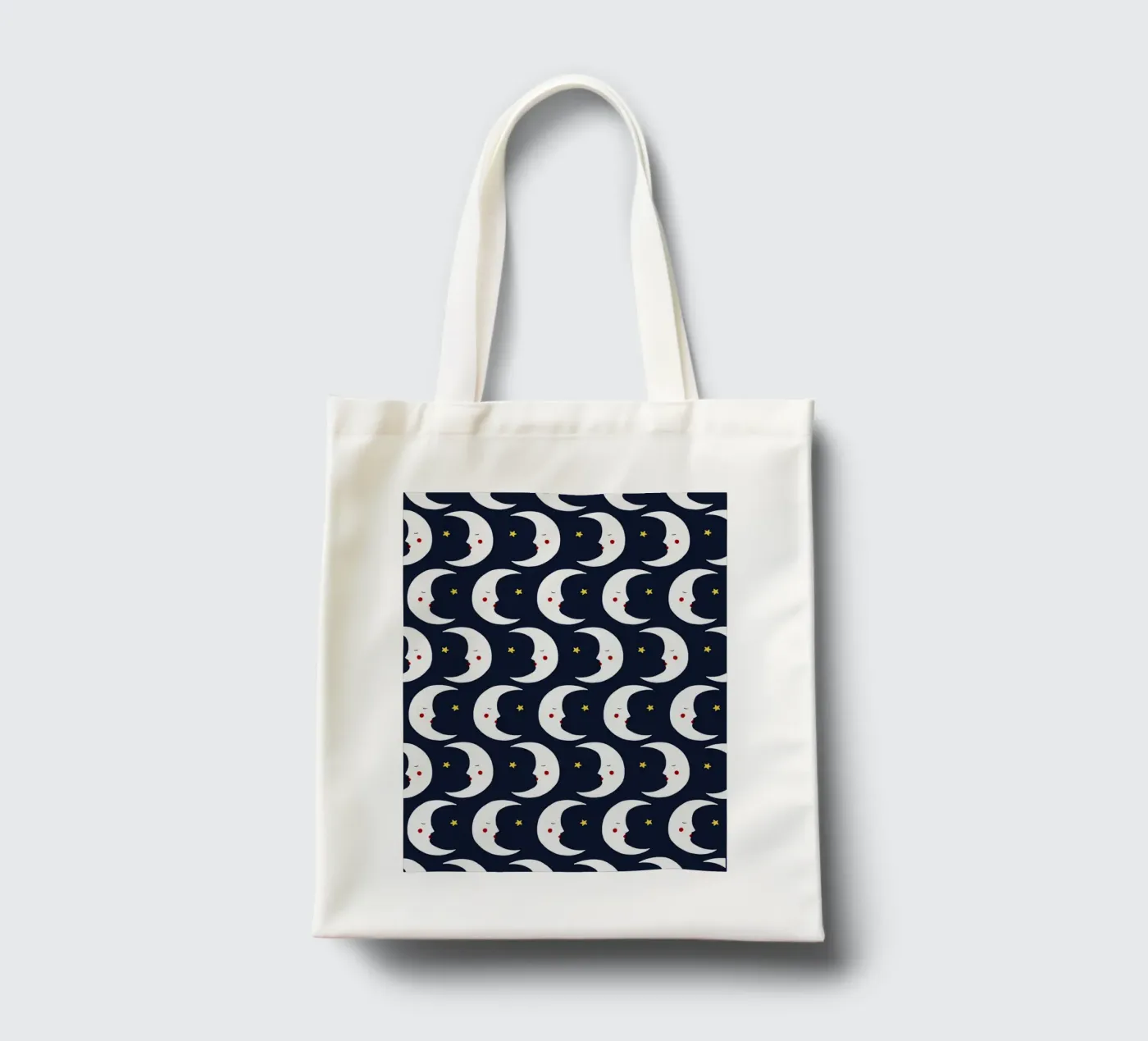 Moons pattern tote bag by Sophie Augustin Illustration