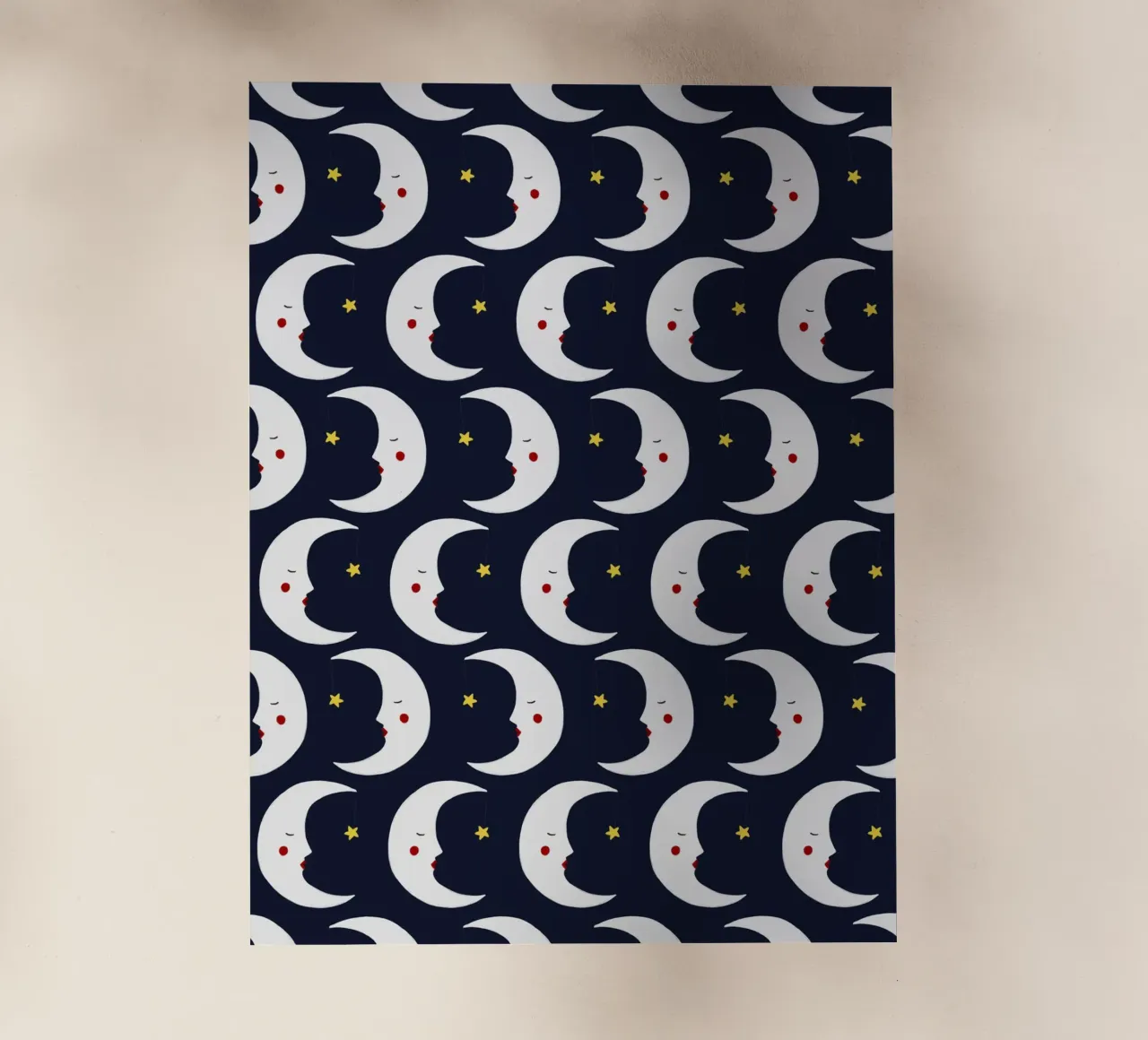 Moons pattern backlit film by Sophie Augustin Illustration