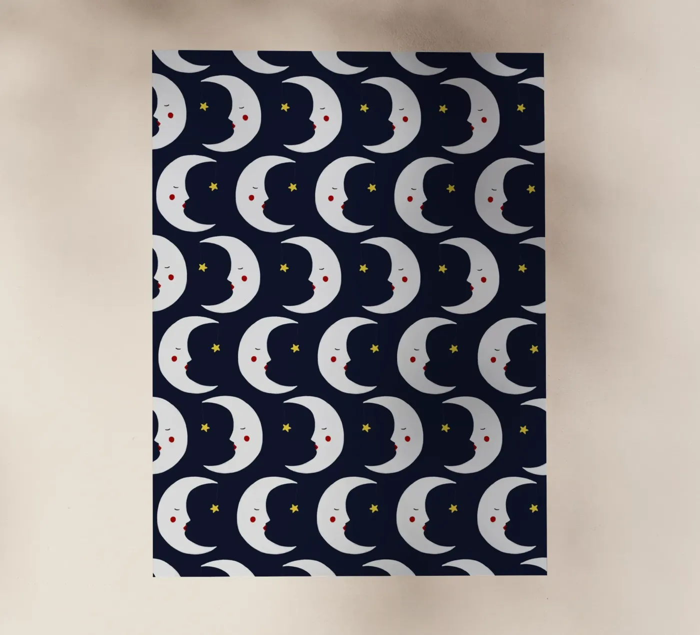 Moons pattern backlit film by Sophie Augustin Illustration