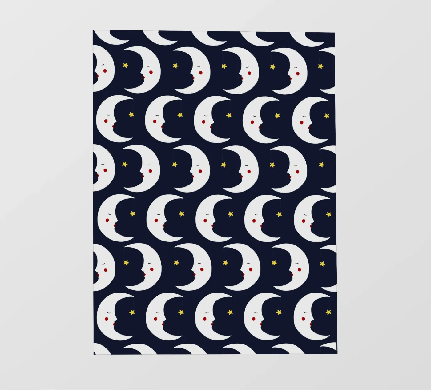 Moons pattern Fototapete von Sophie Augustin Illustration