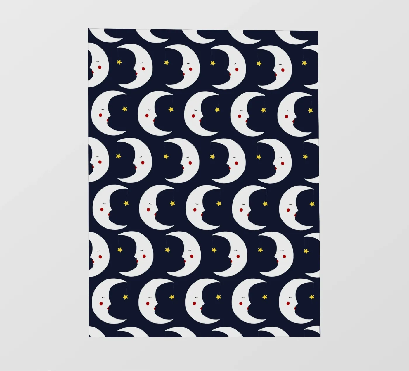 Moons pattern pvc-zeil van Sophie Augustin Illustration
