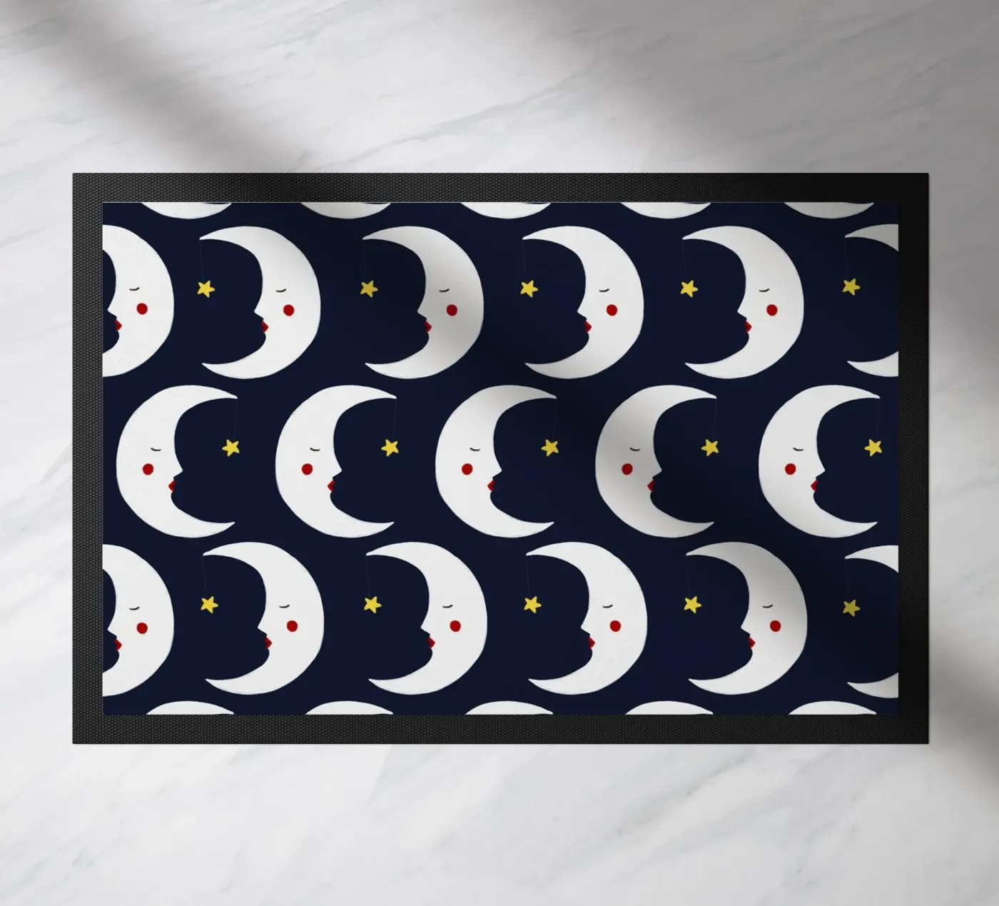 Moons pattern paillasson de Sophie Augustin Illustration