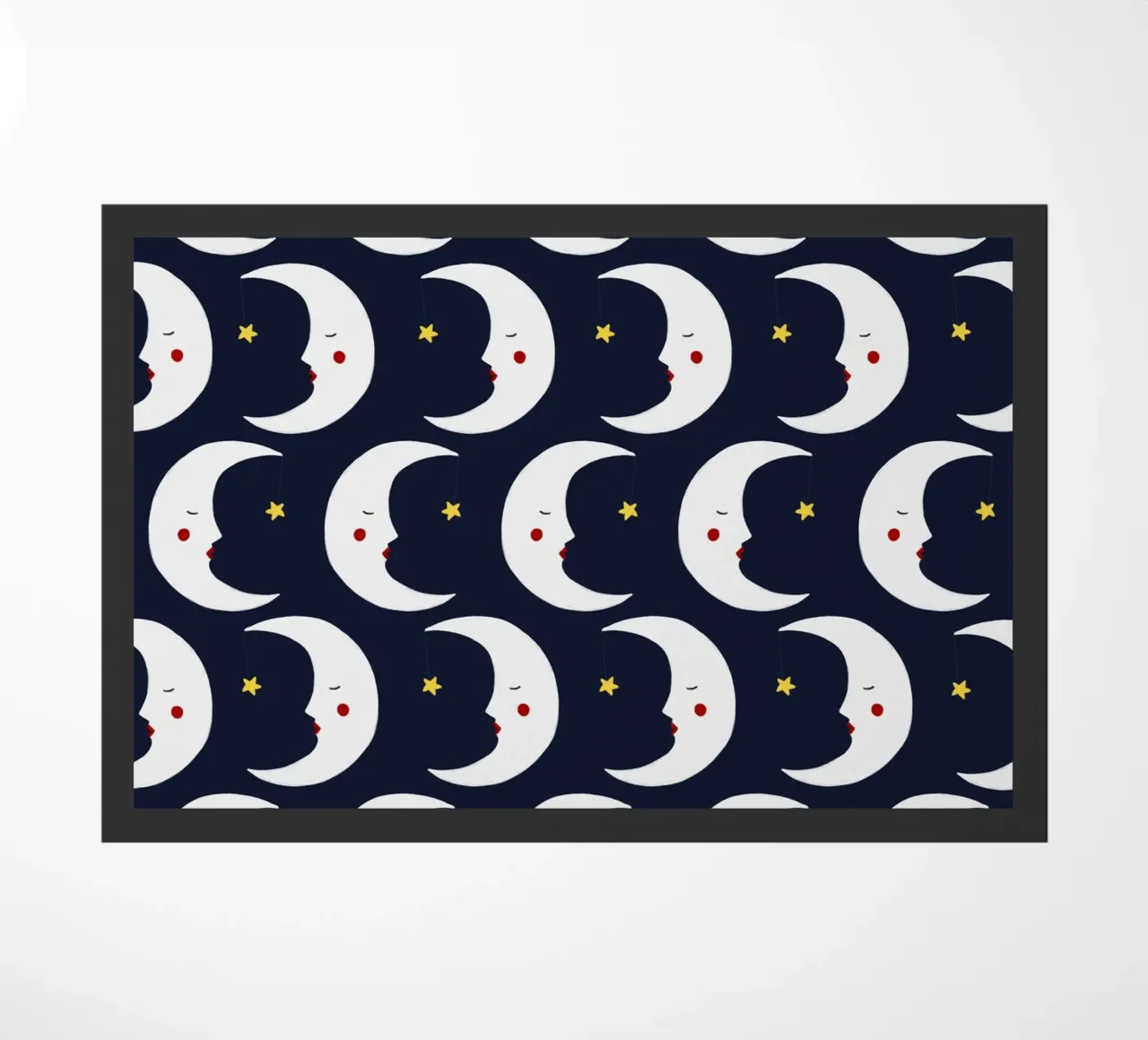 Moons pattern doormat by Sophie Augustin Illustration