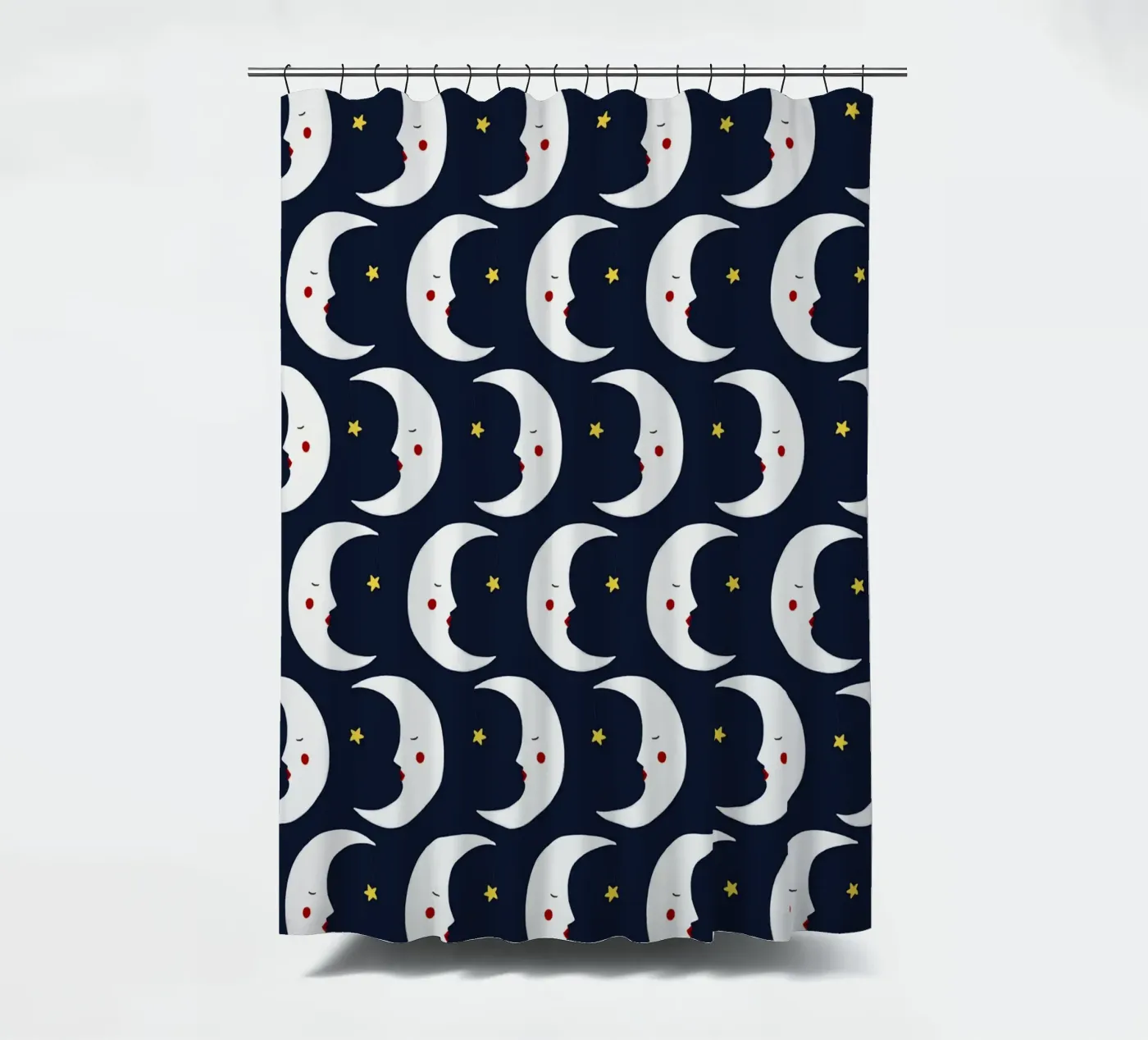 Moons pattern Duschvorhang von Sophie Augustin Illustration