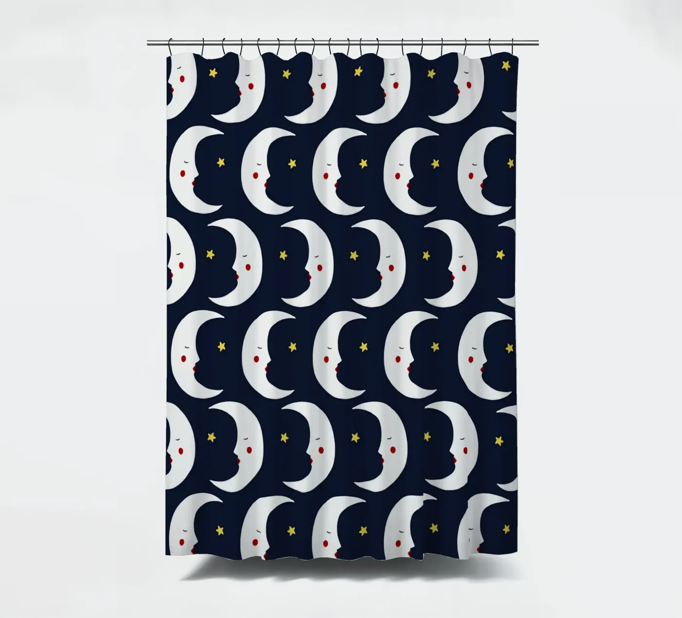 Moons pattern douchegordijn van Sophie Augustin Illustration