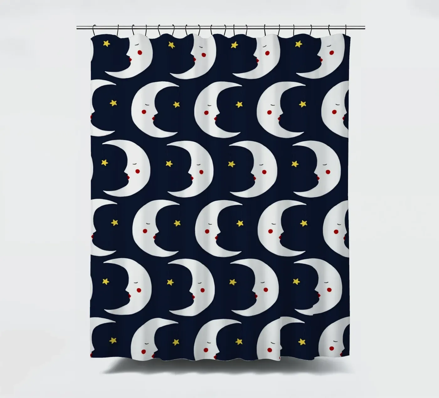 Moons pattern douchegordijn van Sophie Augustin Illustration