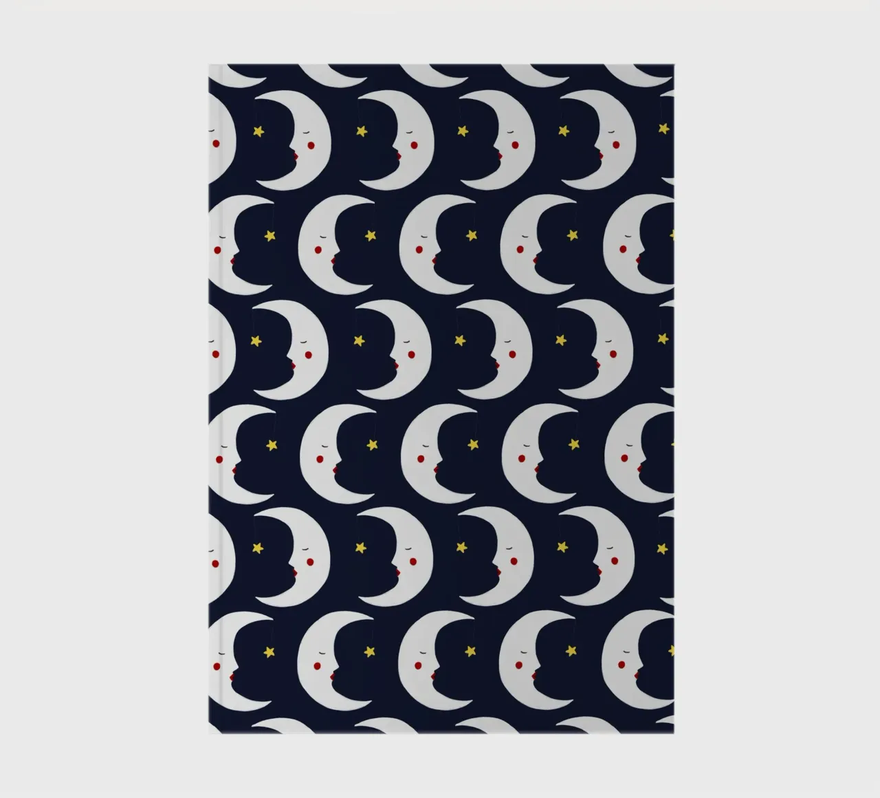 Moons pattern notebook by Sophie Augustin Illustration