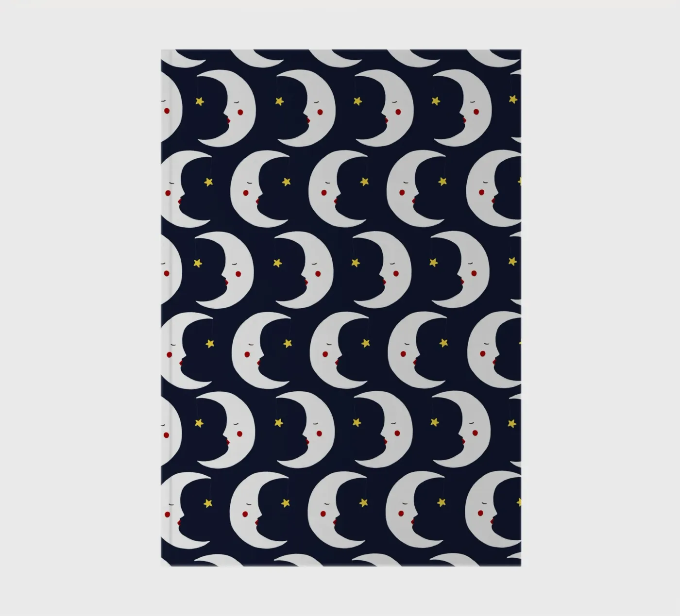 Moons pattern notebook by Sophie Augustin Illustration