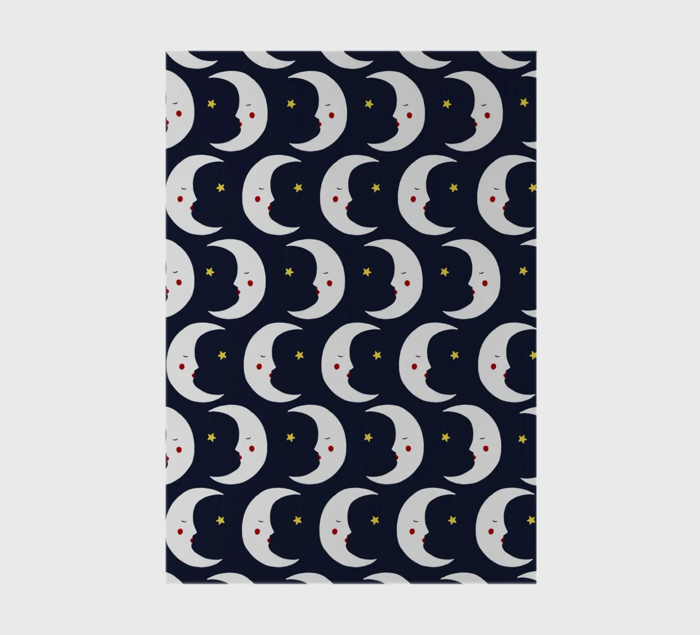 Moons pattern notebook by Sophie Augustin Illustration
