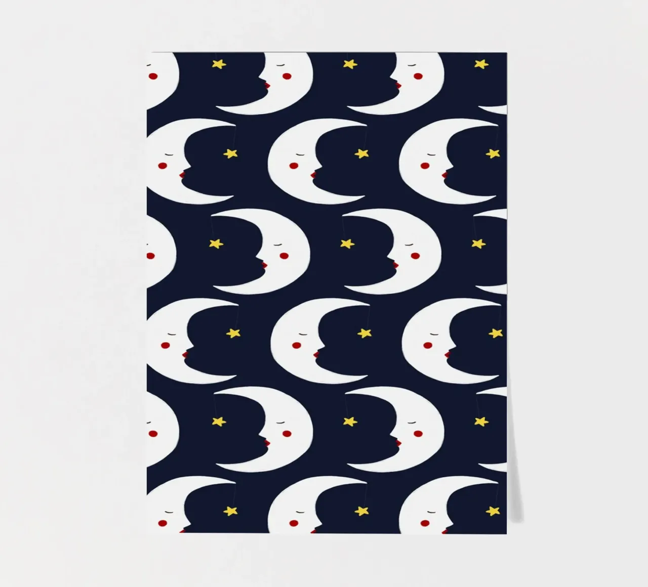Moons pattern sticker sheet by Sophie Augustin Illustration