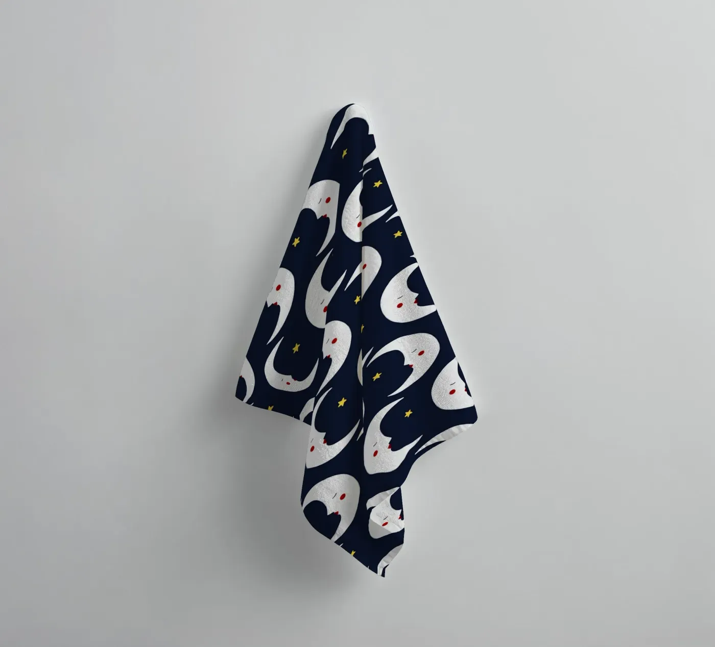 Moons pattern Handtuch von Sophie Augustin Illustration