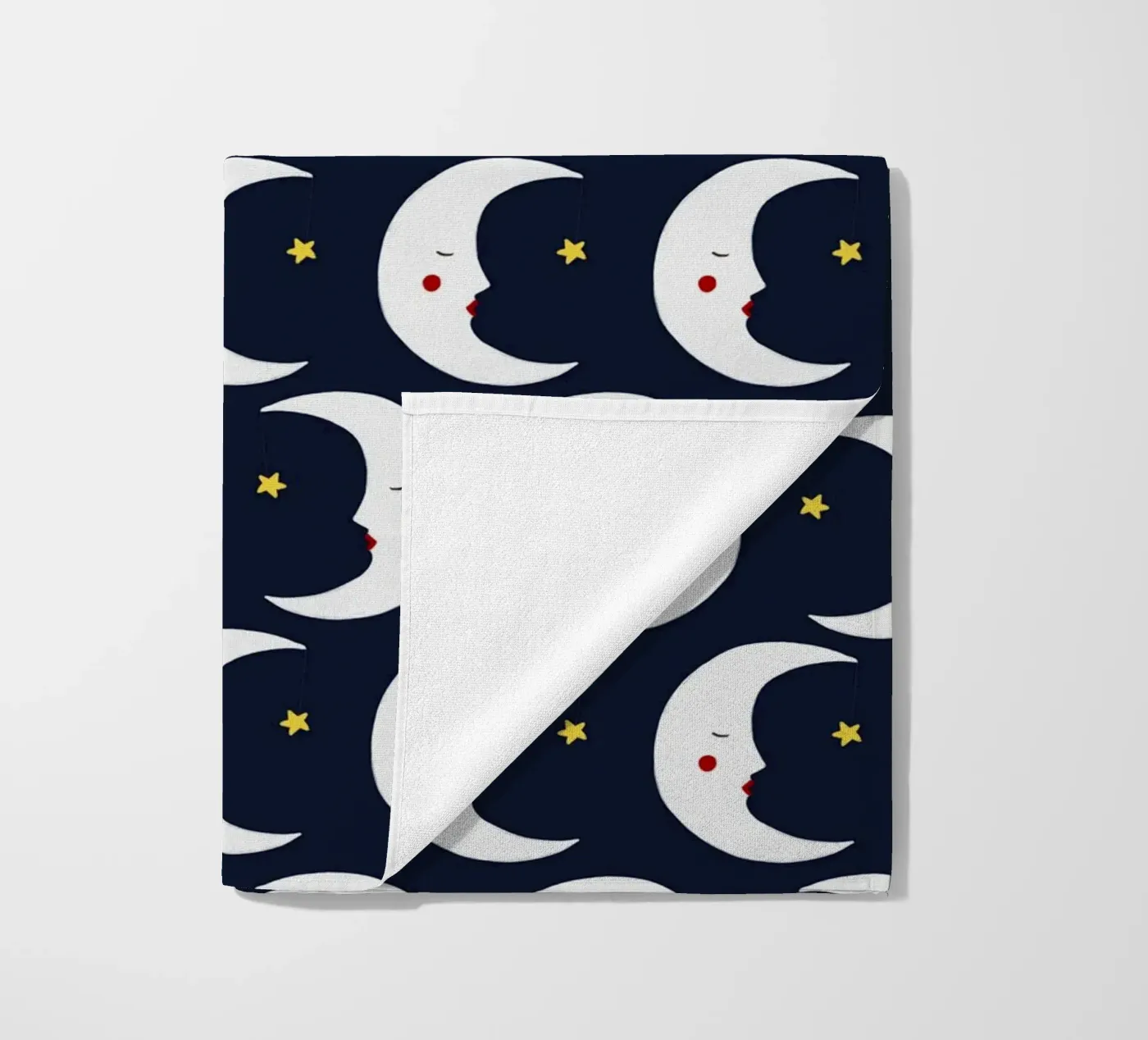 Moons pattern strandhanddoek van Sophie Augustin Illustration