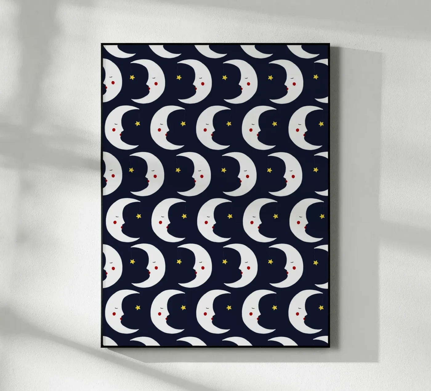 Moons pattern acrylic glass by Sophie Augustin Illustration