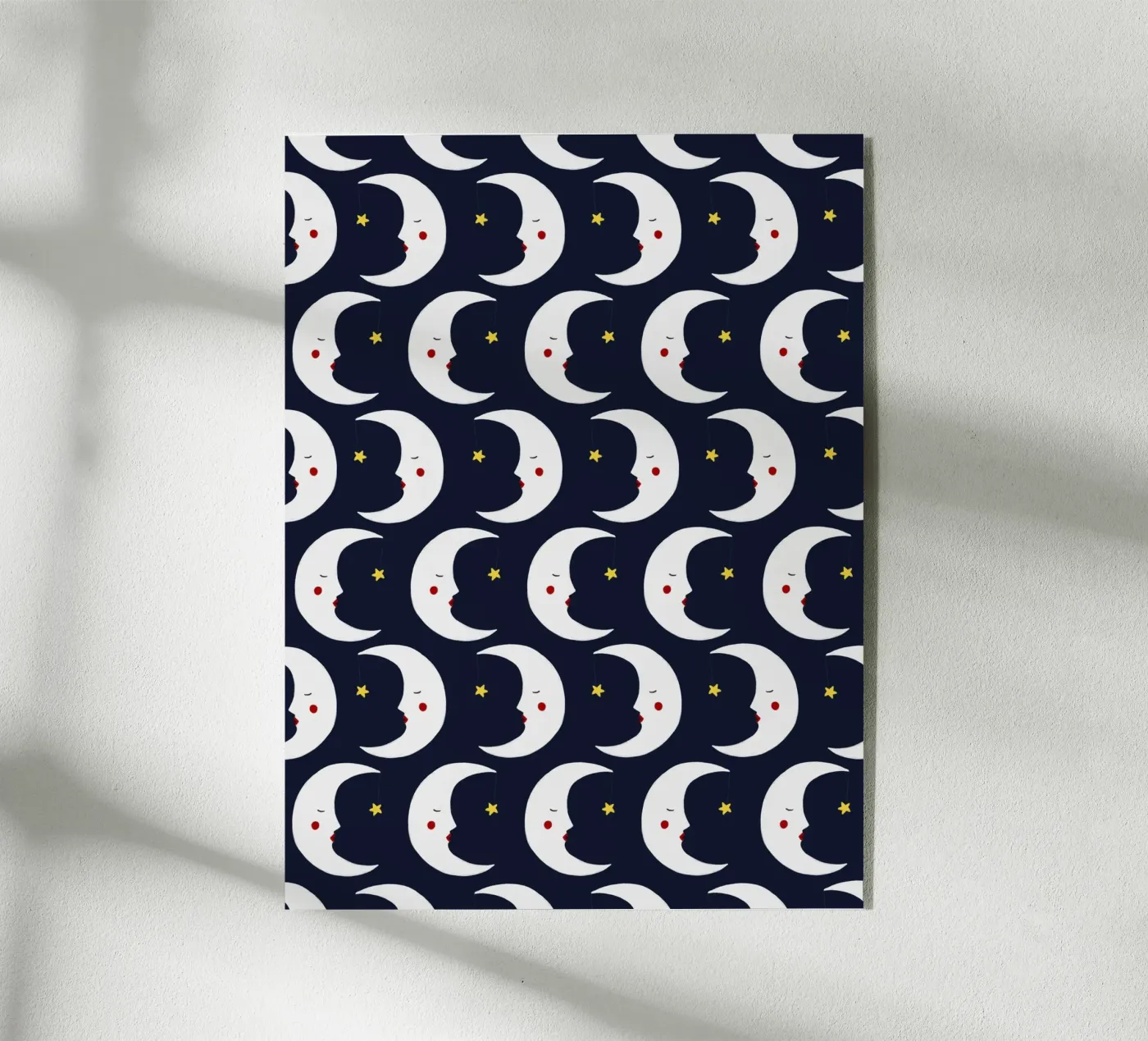 Moons pattern acrylic glass by Sophie Augustin Illustration