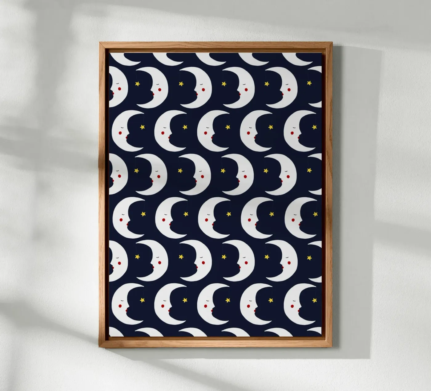 Moons pattern alluminio dibond da Sophie Augustin Illustration