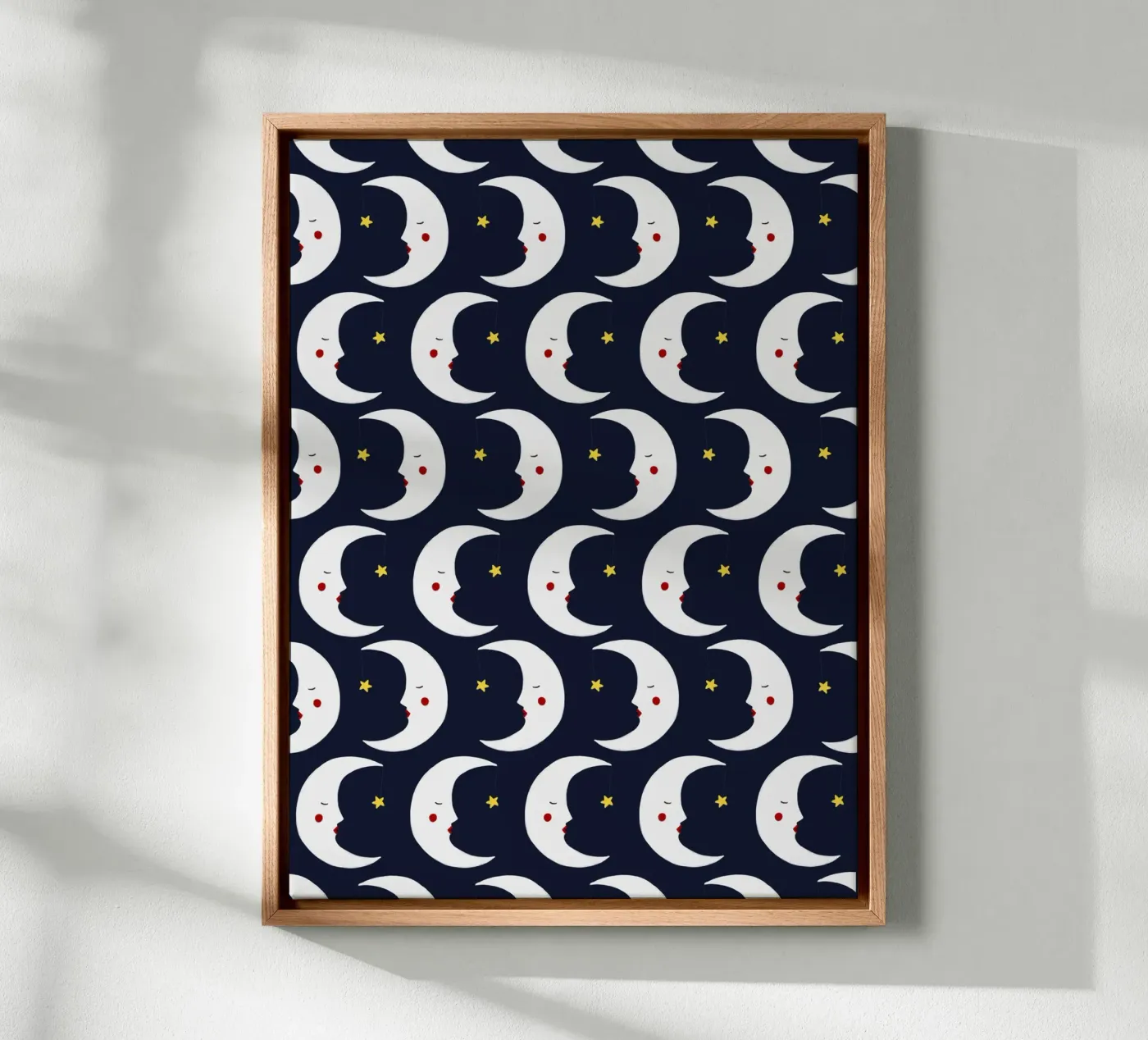 Manen patroon canvas van Sophie Augustin Illustration