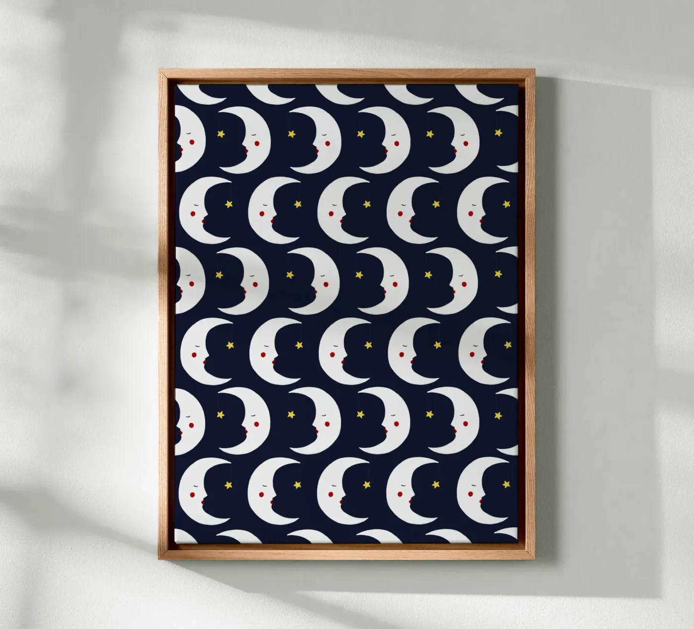 Moons pattern toile de Sophie Augustin Illustration