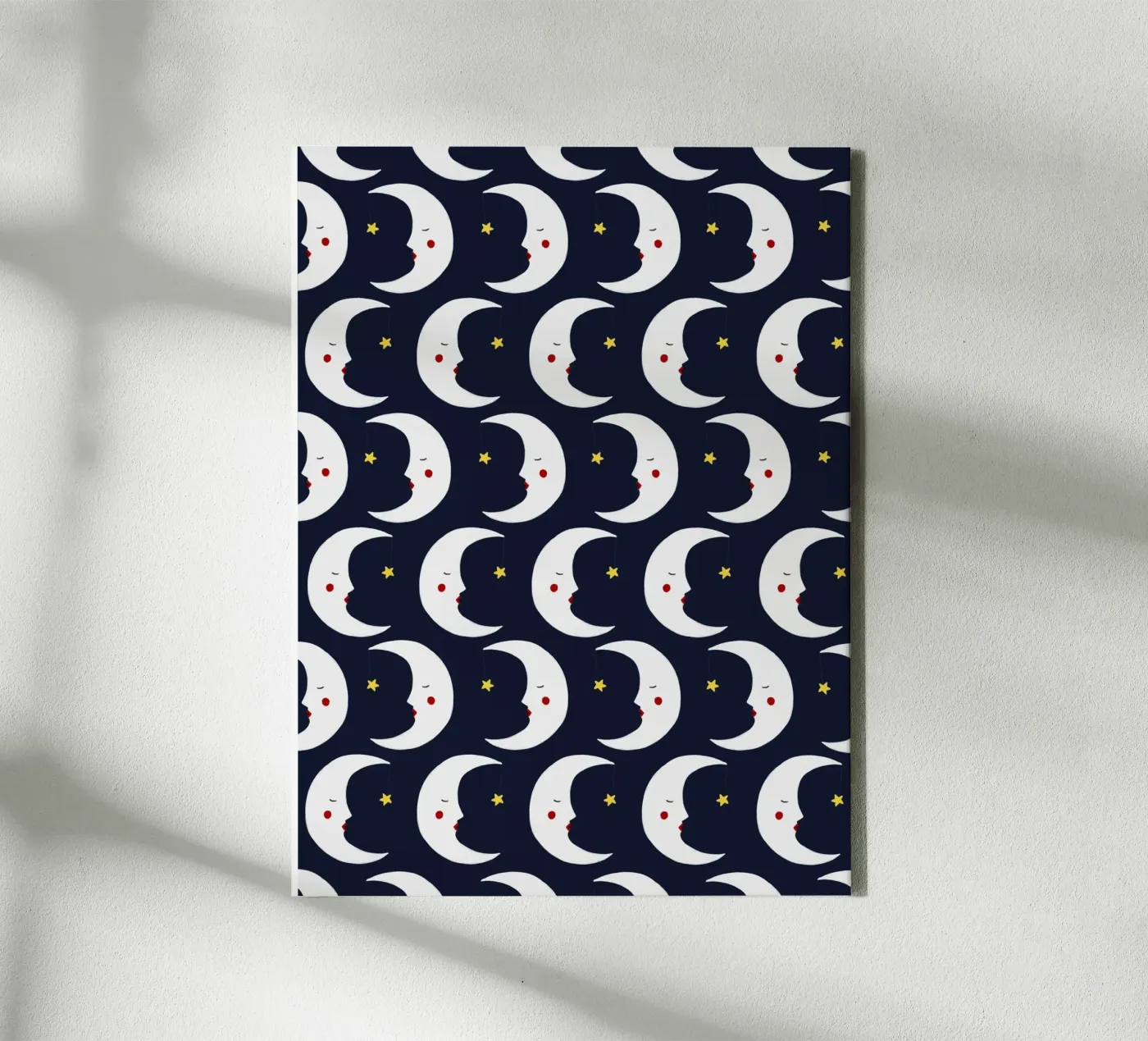 Moons pattern toile de Sophie Augustin Illustration