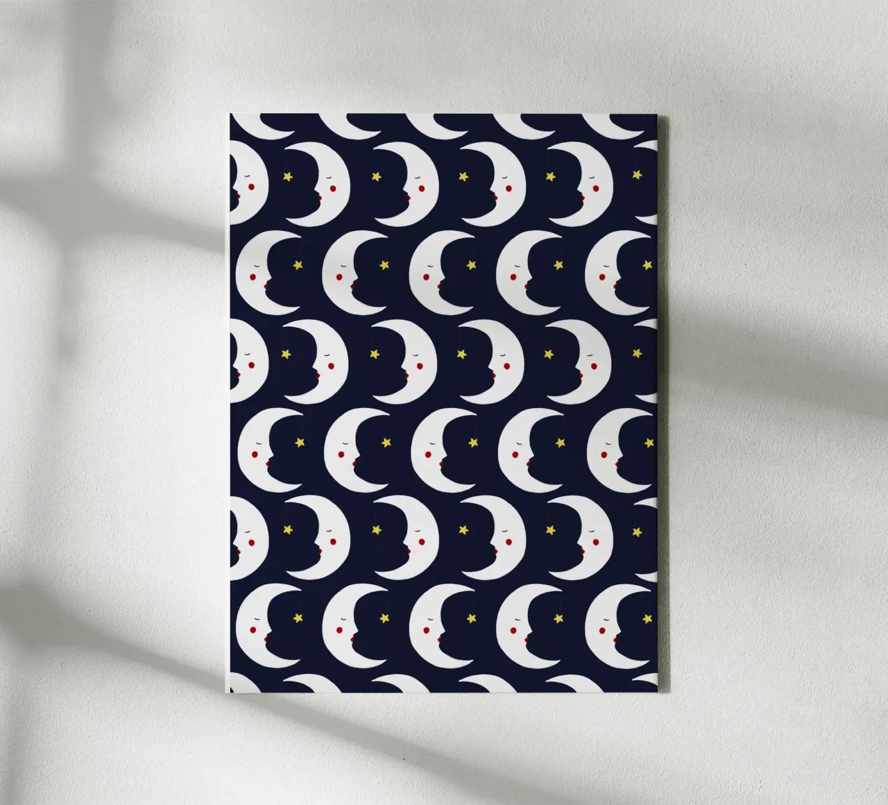 Moons pattern canvas by Sophie Augustin Illustration