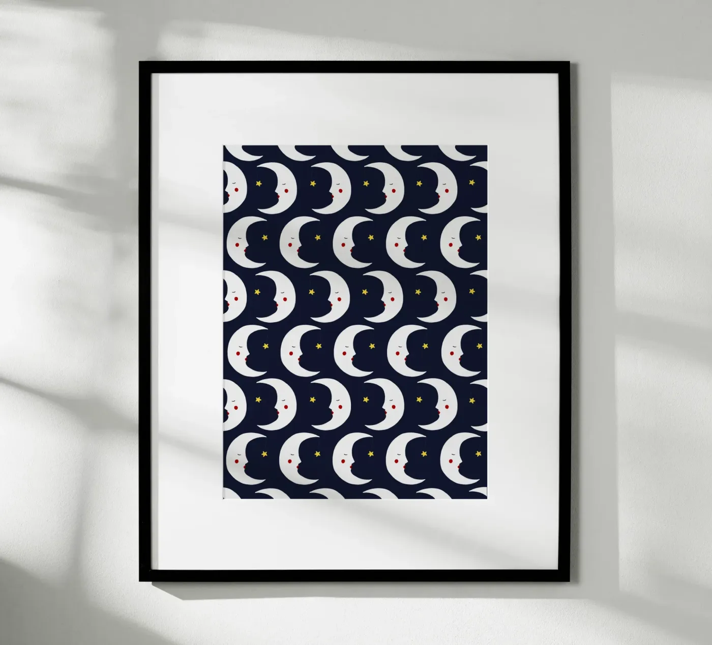 Moons pattern poster de Sophie Augustin Illustration