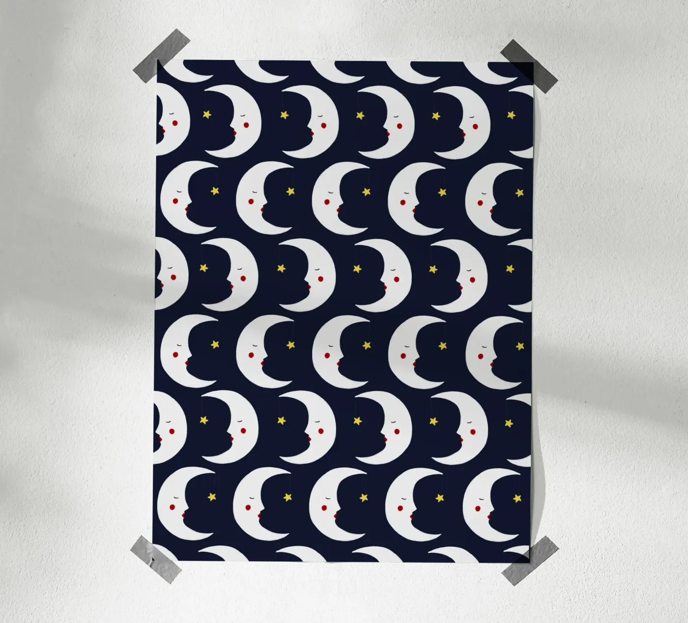Lunes Motif poster de Sophie Augustin Illustration