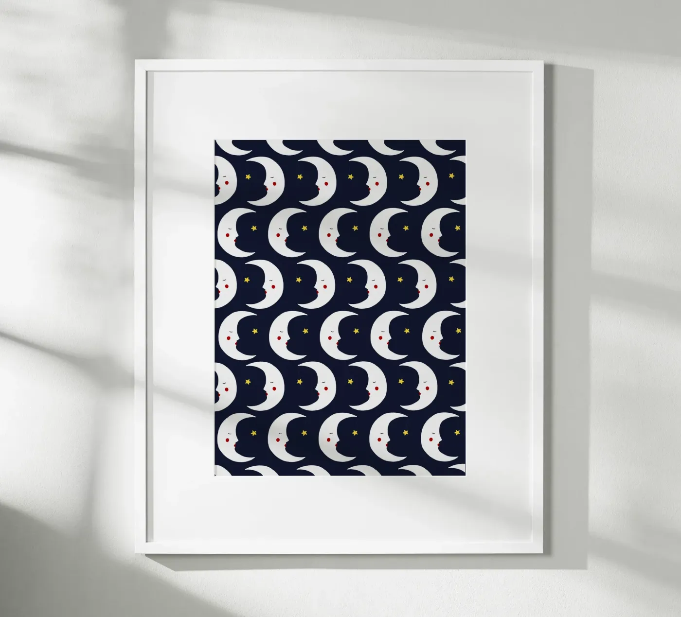Moons pattern poster de Sophie Augustin Illustration