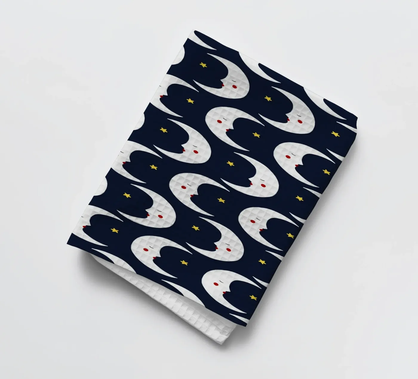 Moons pattern theedoek van Sophie Augustin Illustration