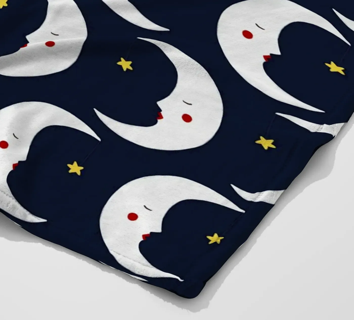 Moons pattern fleecedeken van Sophie Augustin Illustration