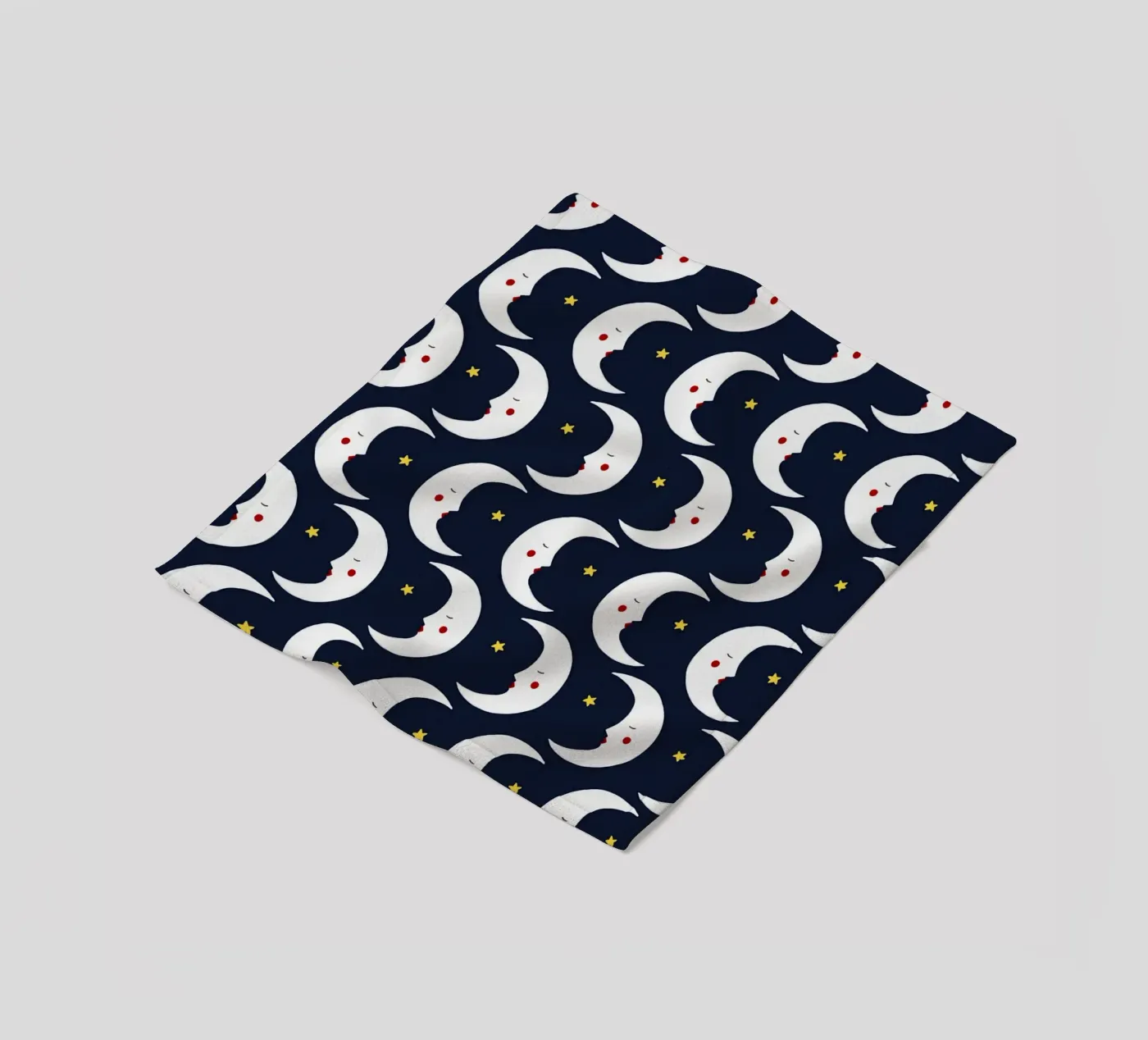 Moons pattern fleecedeken van Sophie Augustin Illustration