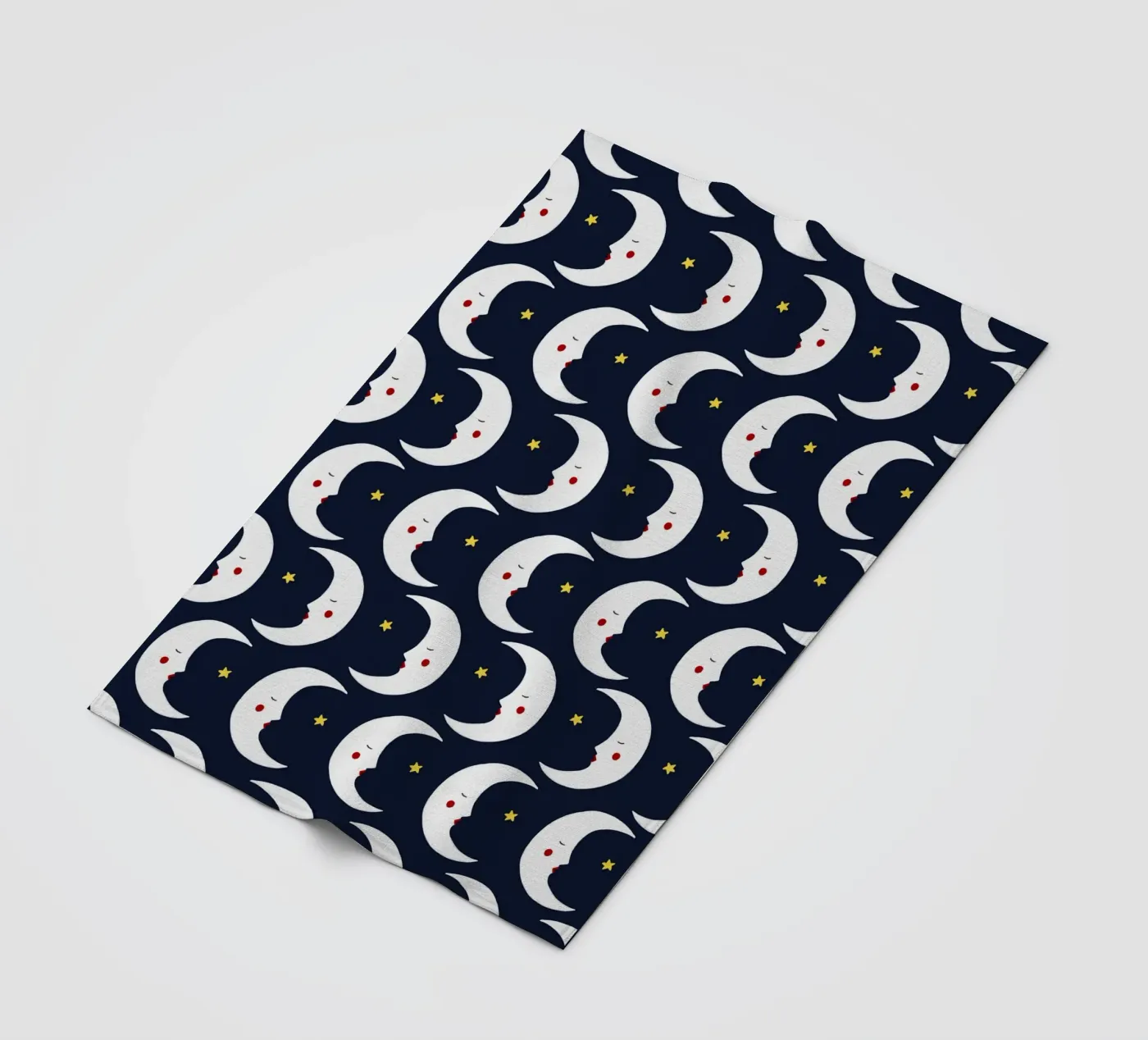 Moons pattern fleecedeken van Sophie Augustin Illustration