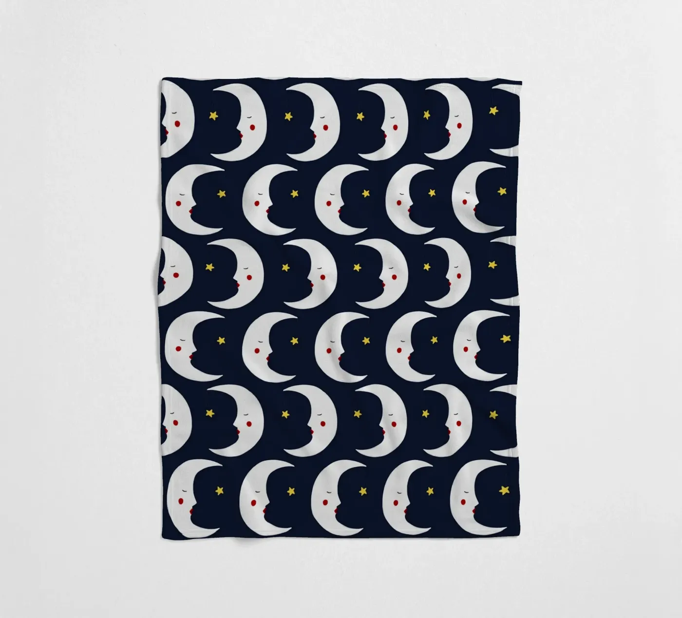 Moons pattern fleecedeken van Sophie Augustin Illustration