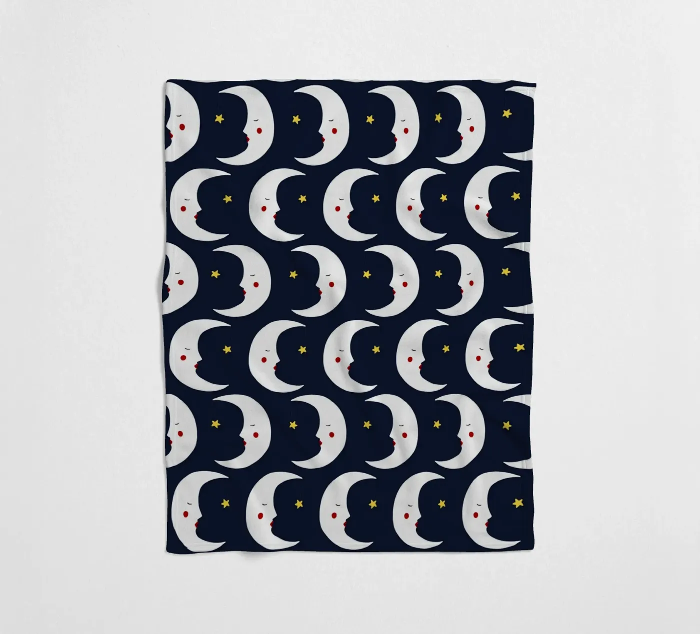 Moons pattern coperta in pile da Sophie Augustin Illustration