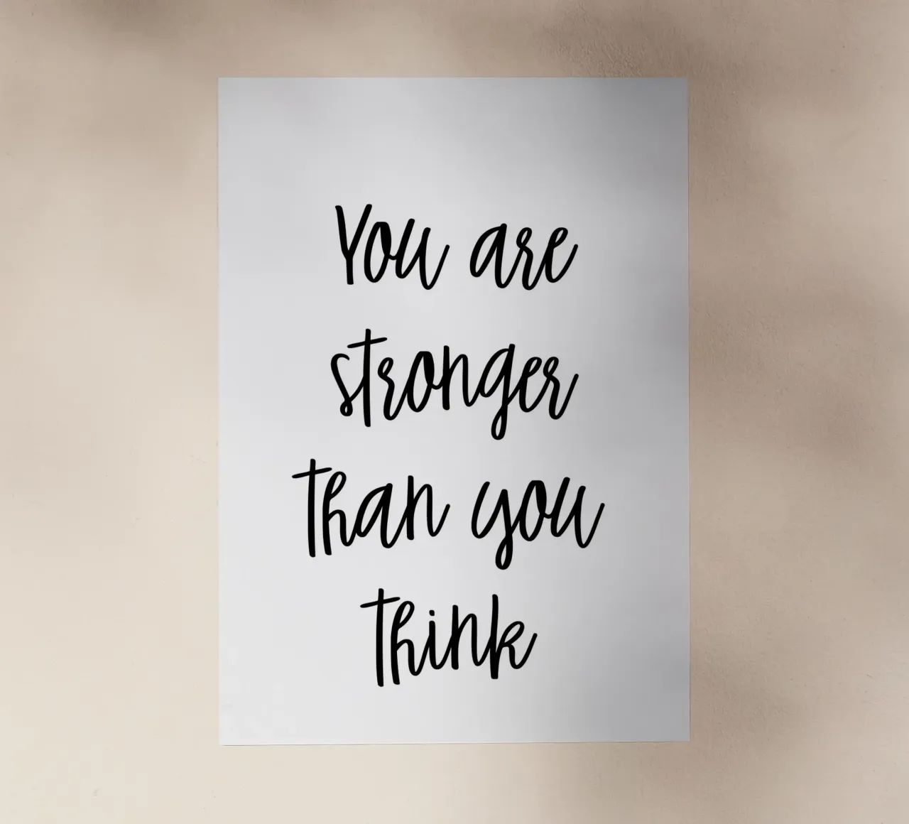 You are stronger than you think pellicola backlit da Quotes on walls
