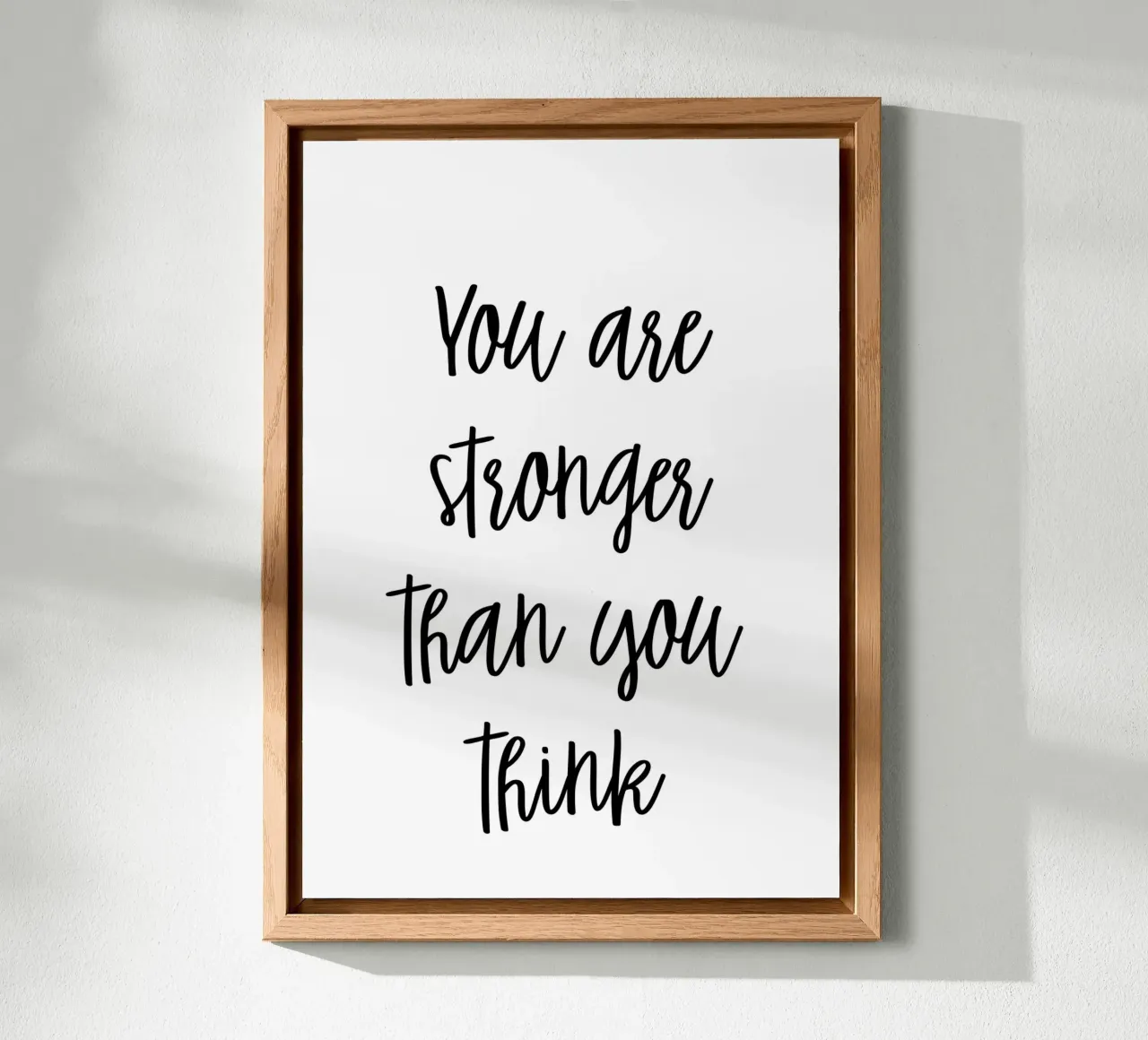 You are stronger than you think alluminio dibond da Quotes on walls