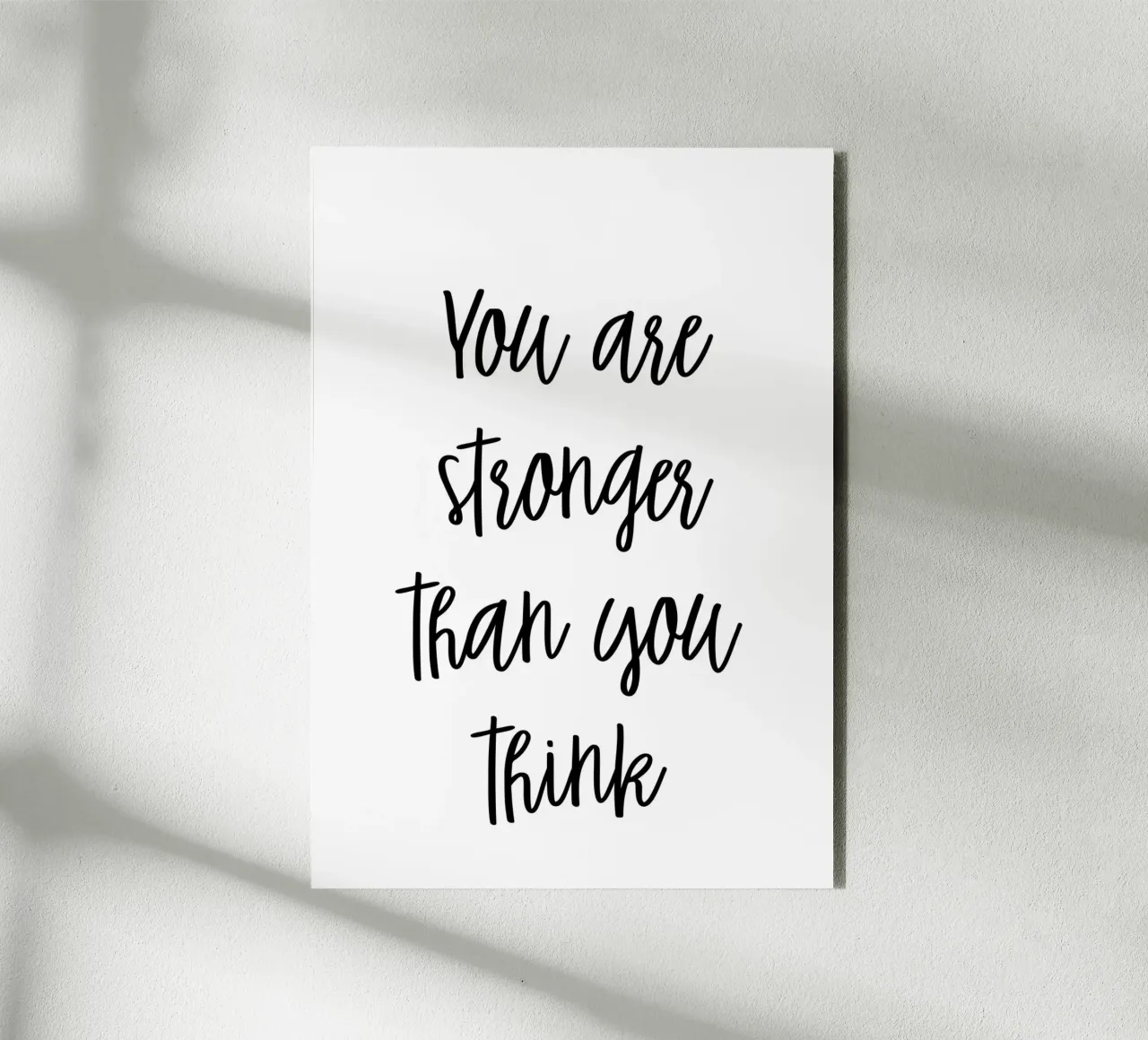 You are stronger than you think alluminio dibond da Quotes on walls
