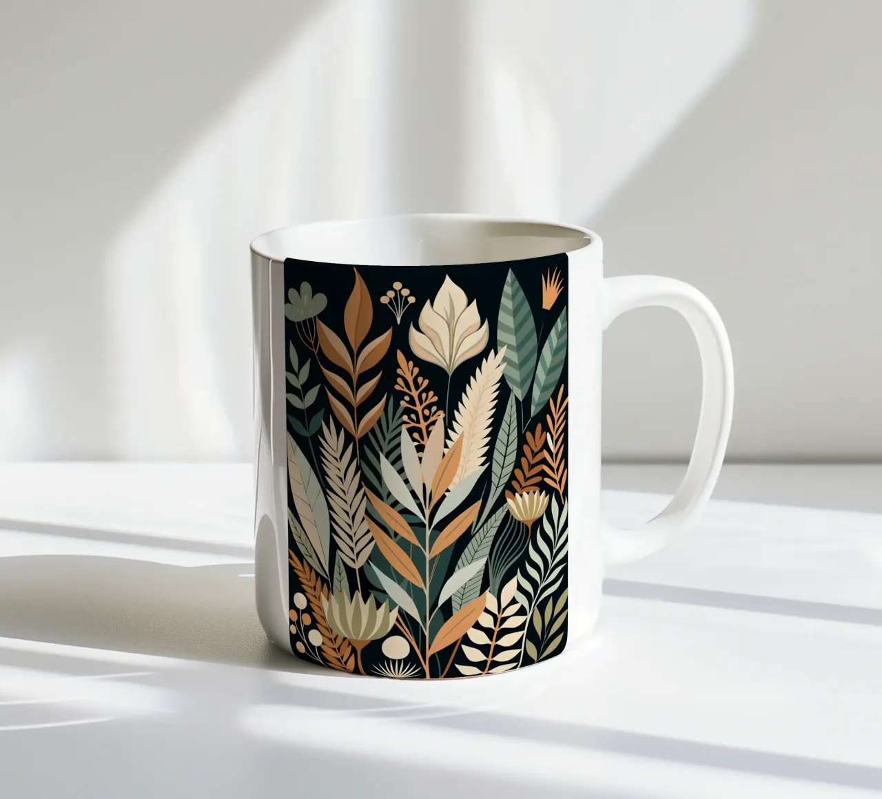 Arazzo floreale autunnale tazza in ceramica da Artistic-shop