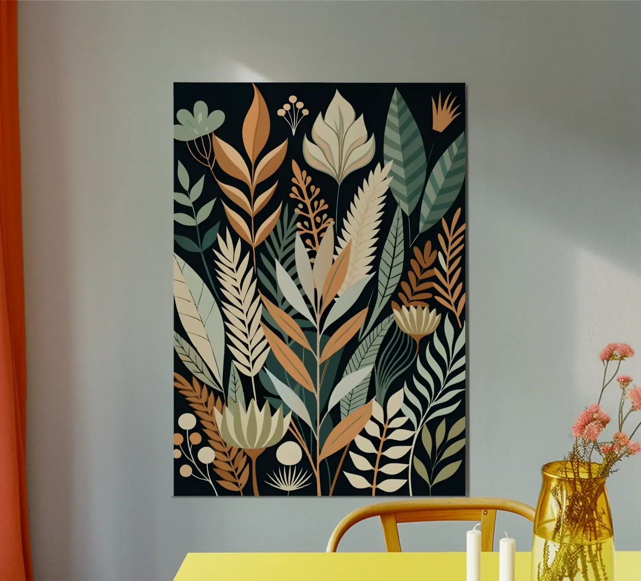 Herbstlicher Blumenteppich Poster von Artistic-shop