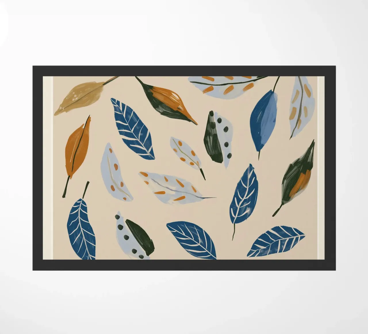 Soft Wind Leaf Scatter Fußmatte von Sienna Atelier