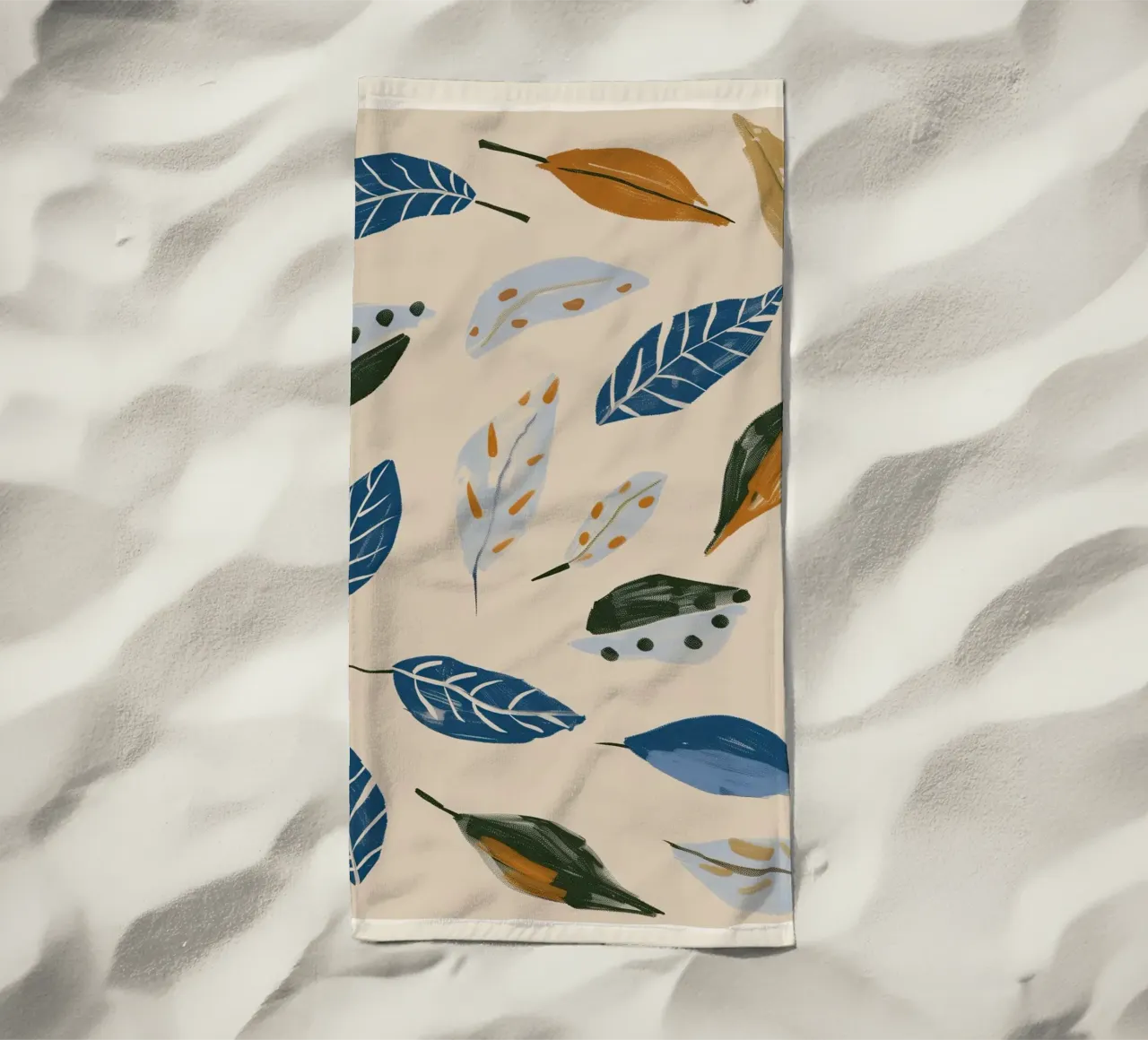 Scatter di foglie di vento morbido telo mare da Sienna Atelier