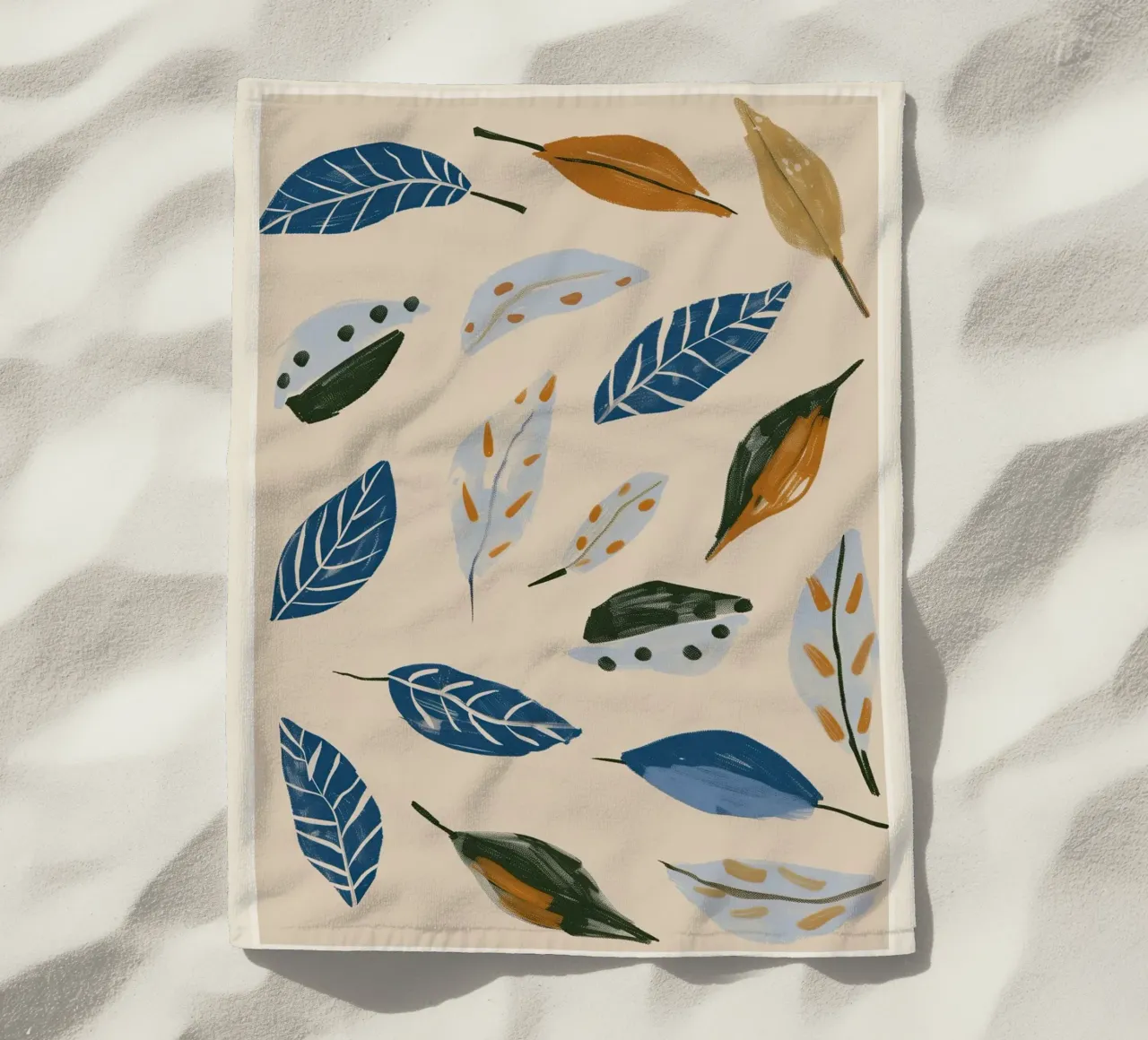 Scatter di foglie di vento morbido telo mare da Sienna Atelier