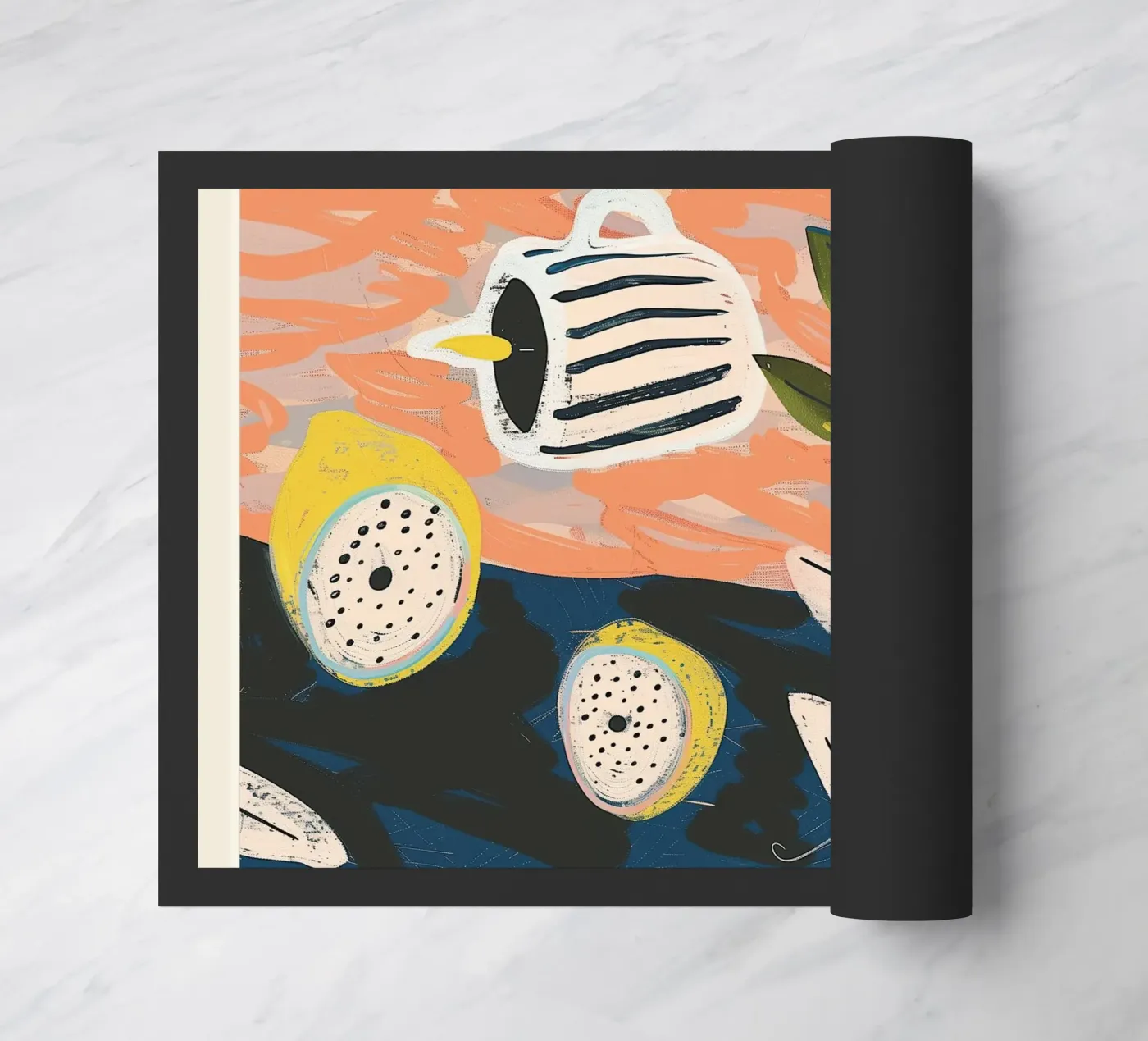 Limone chiaro e strisce zerbino da Sienna Atelier