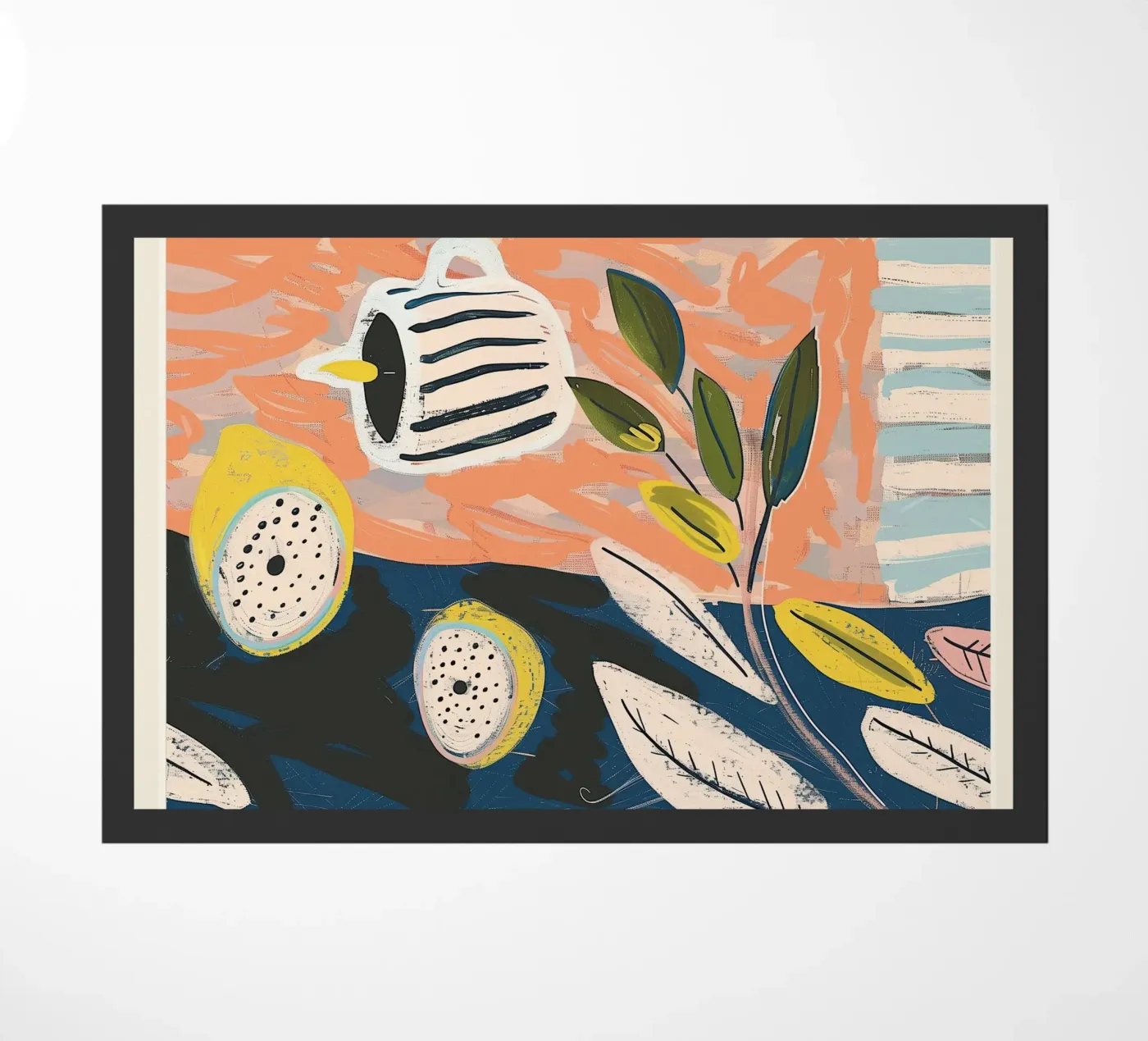 Limone chiaro e strisce zerbino da Sienna Atelier