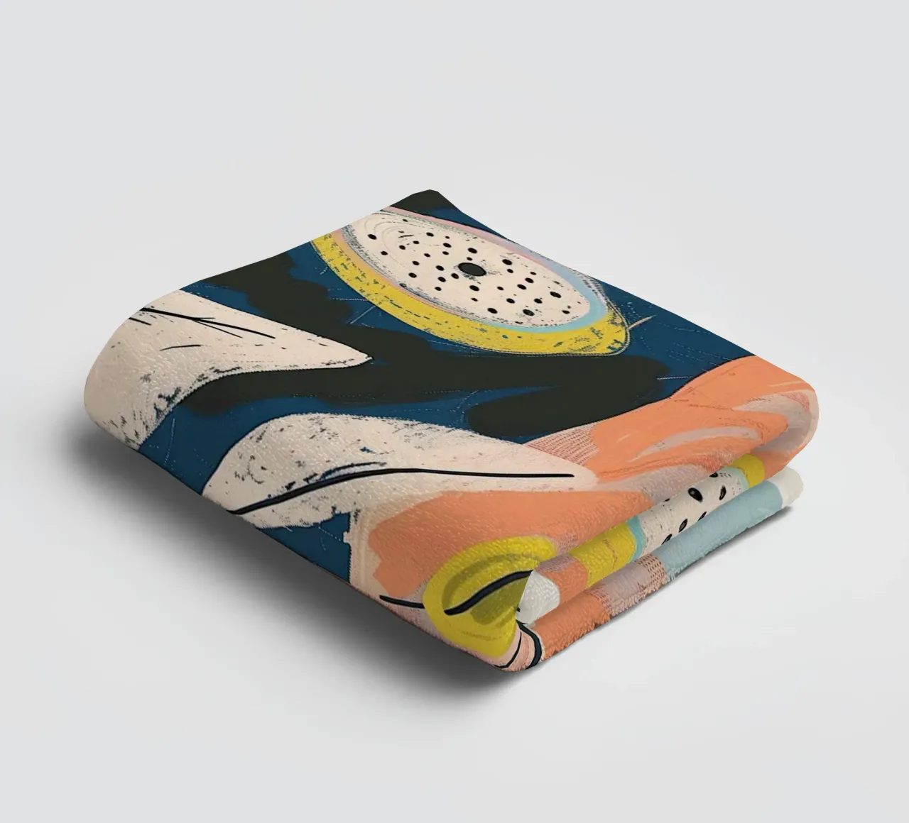 Zitrone hell & Streifen Handtuch von Sienna Atelier