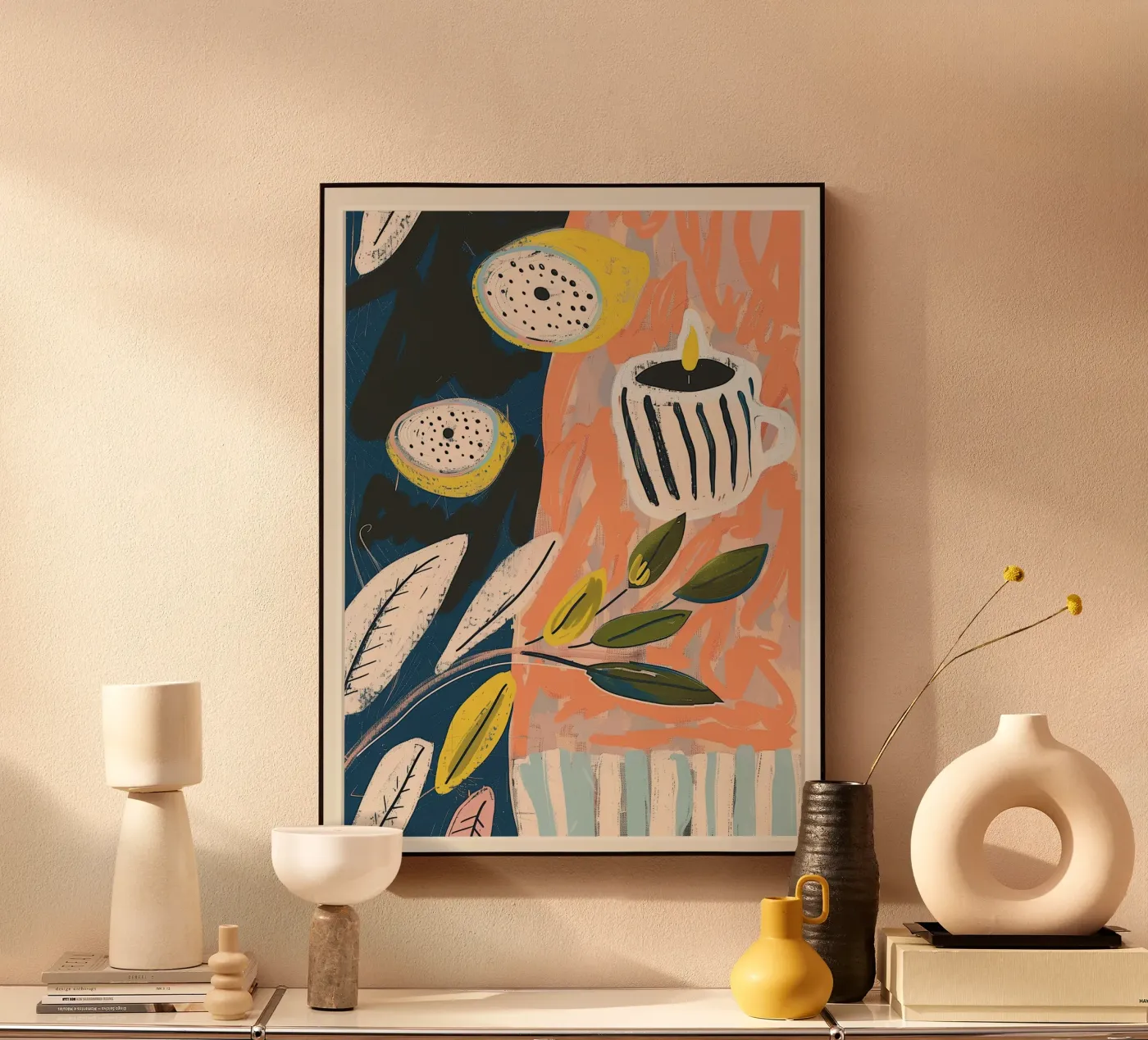 Lemon Light & Stripes plexiglass da Sienna Atelier