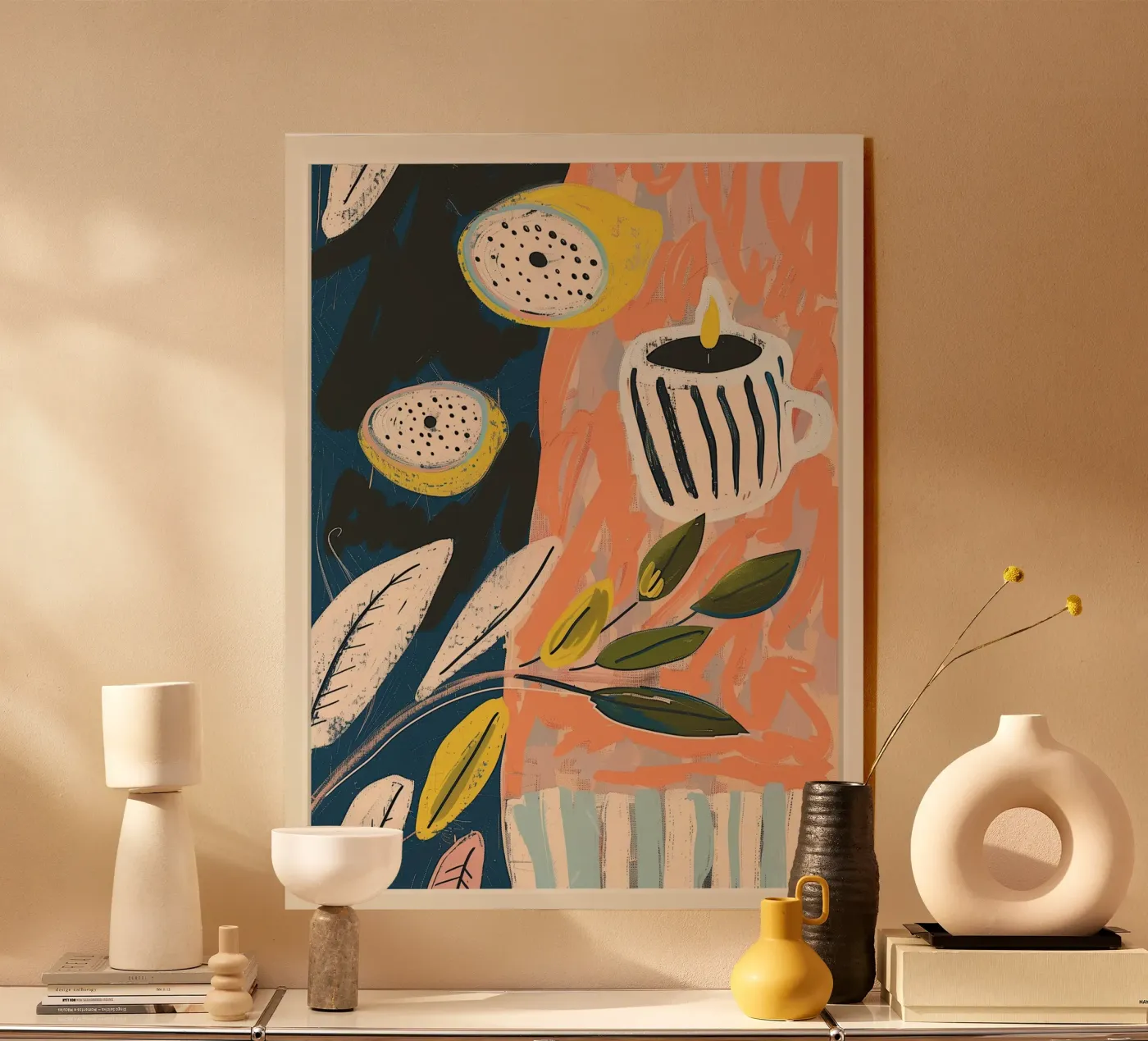 Lemon Light & Stripes plexiglass da Sienna Atelier