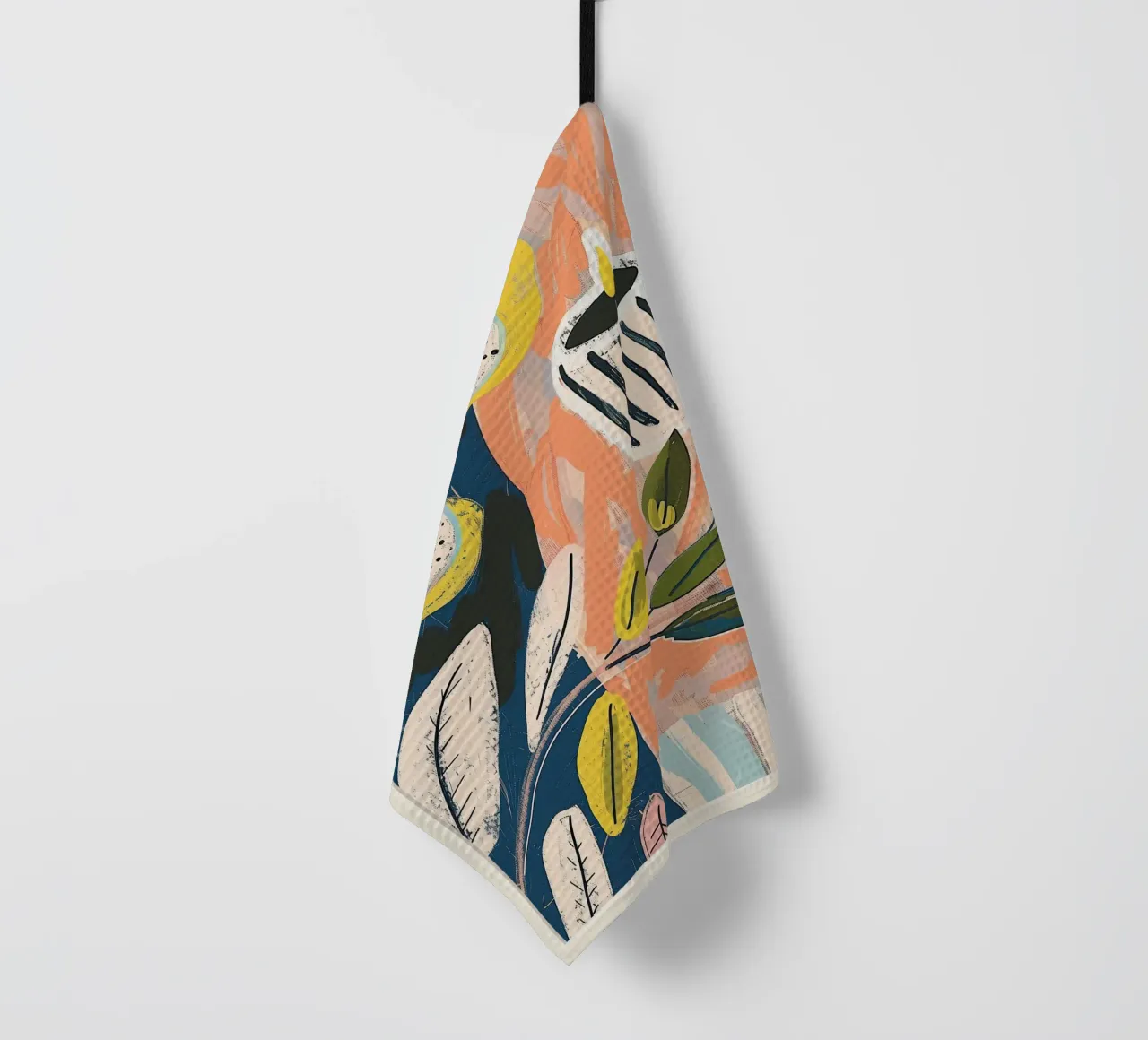 Zitrone hell & Streifen Geschirrtuch von Sienna Atelier