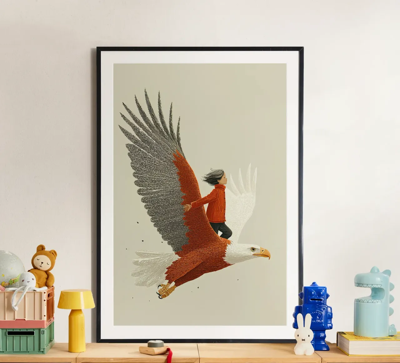 On eagle's wings poster by Fearless Friends